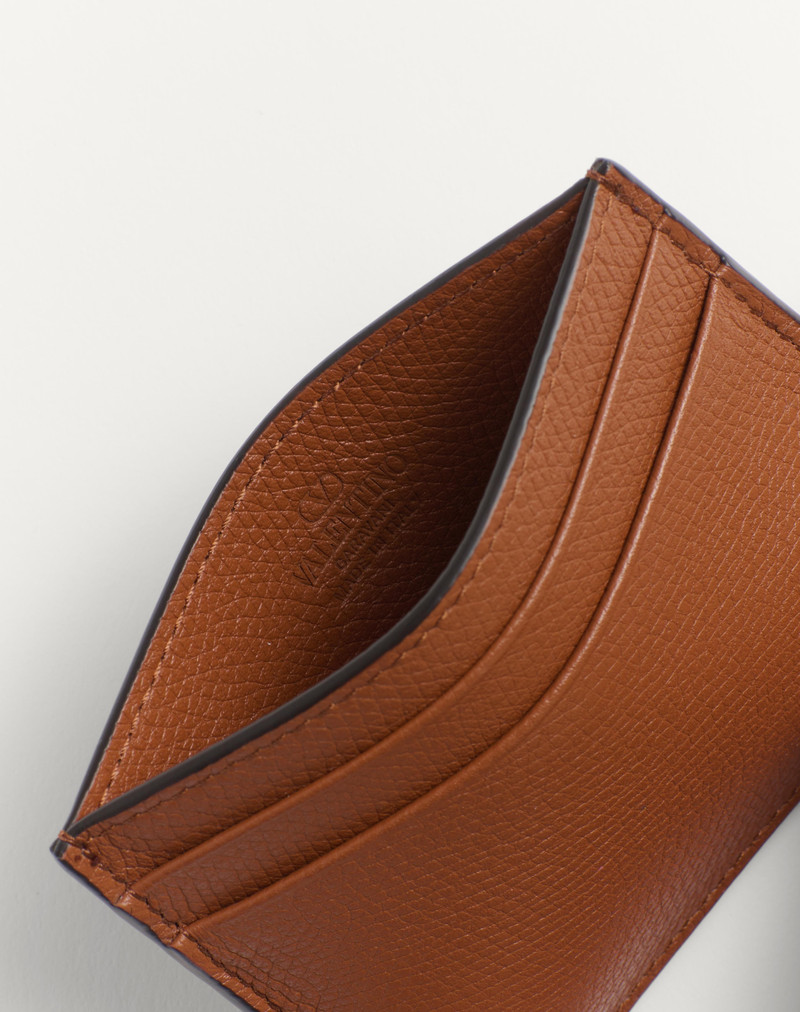Valentino VLOGO SIGNATURE GRAINY CALFSKIN CARD HOLDER outlook
