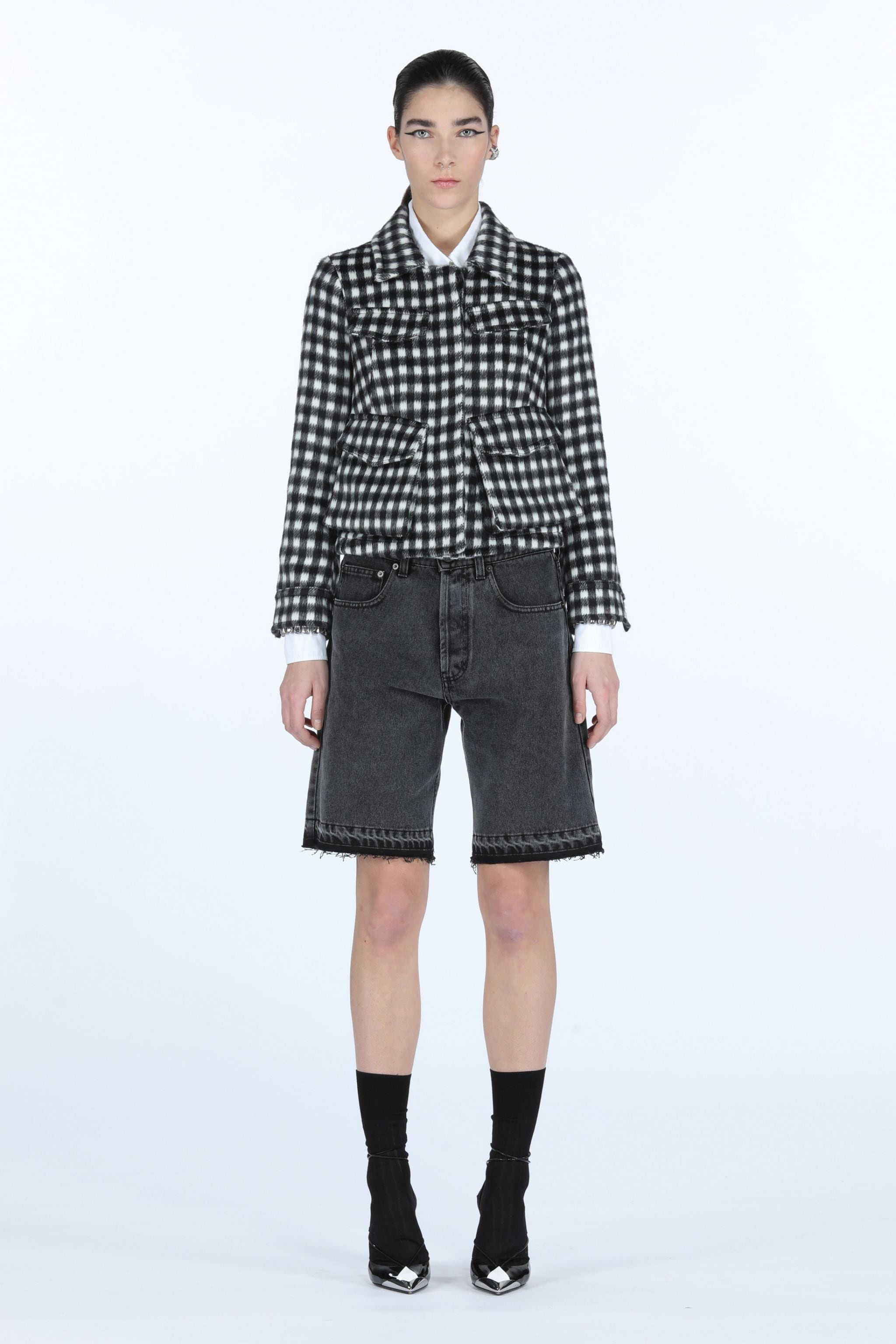 CHECKED JACKET - 4