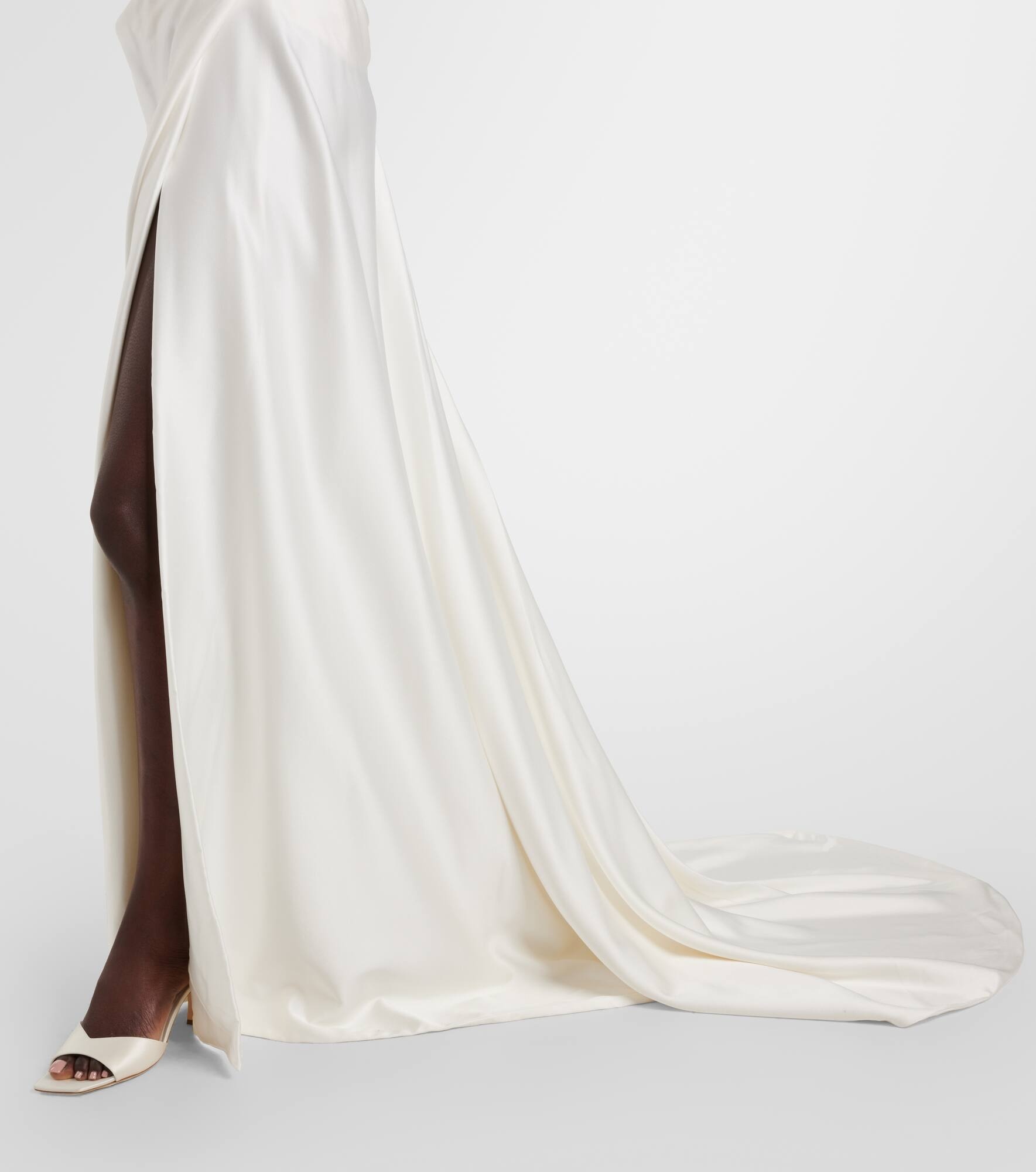 Bridal Ember off-shoulder satin corset gown - 6