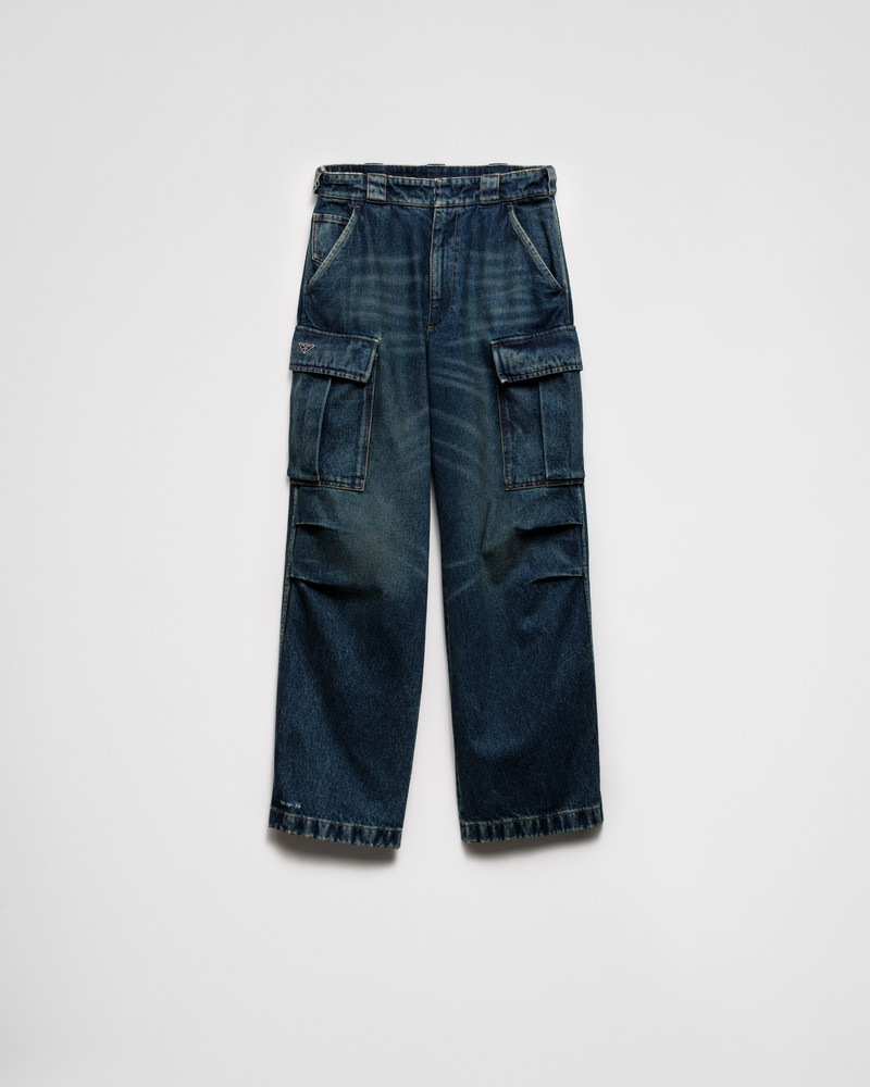 Denim cargo jeans 1