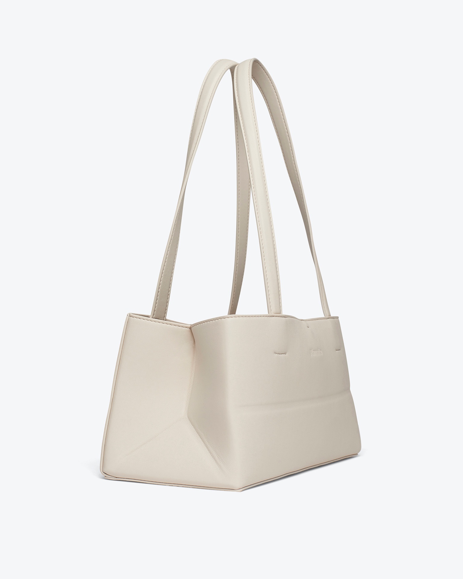 THE ORIGAMI BAGUETTE - Alt-nappa bag - Off-white - 2