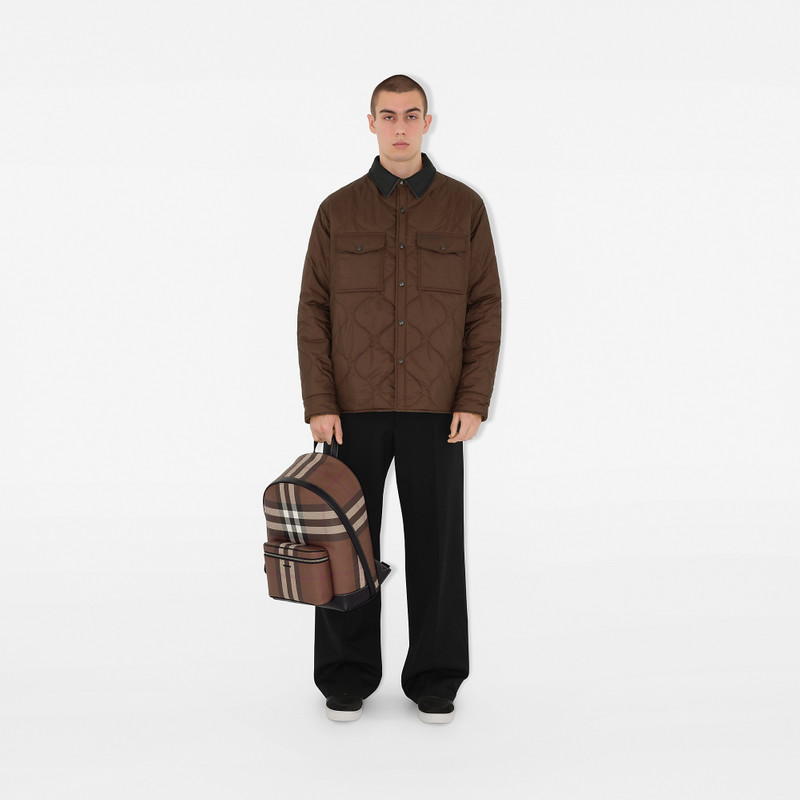 Burberry Check and Leather Backpack outlook