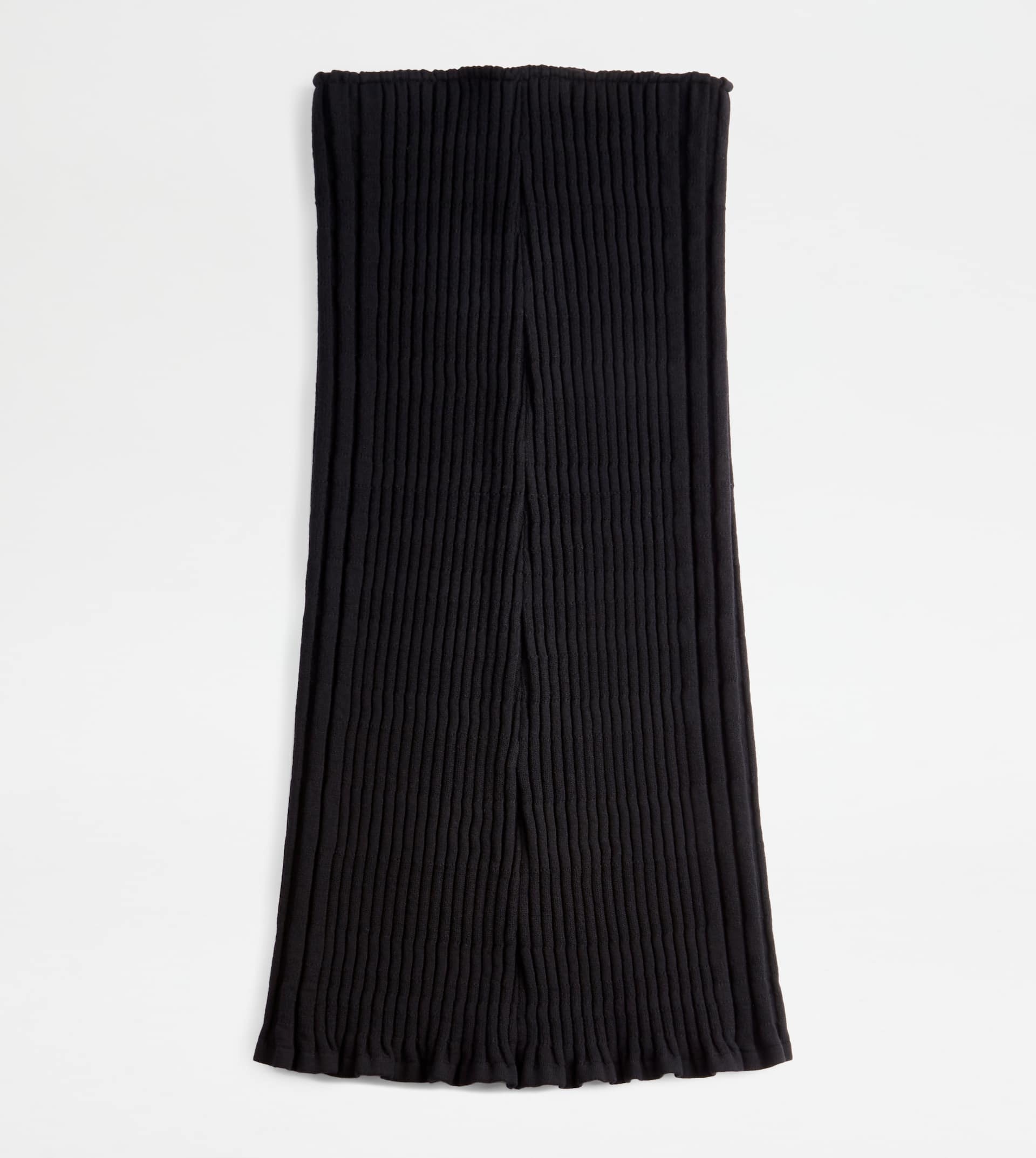 MIDI-SKIRT IN KNIT - BLACK - 1