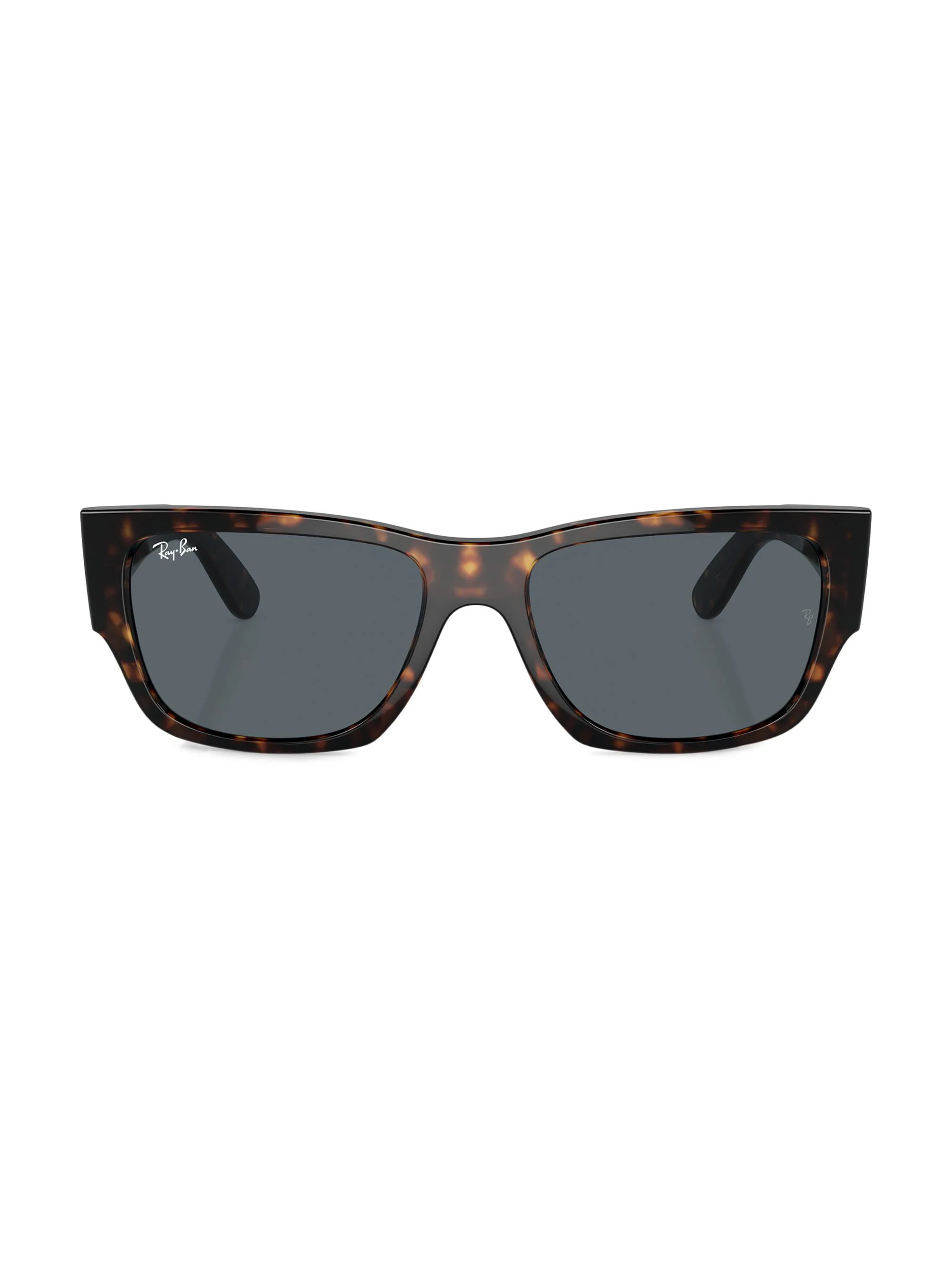 Women's RB0947S Carlos 56MM Rectangular Sunglasses - Dark Havana Blue - 1