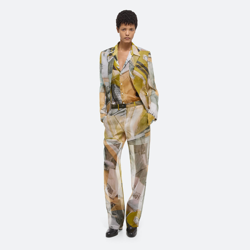 Helmut Lang PRINTED SILK CLASSIC BLAZER outlook