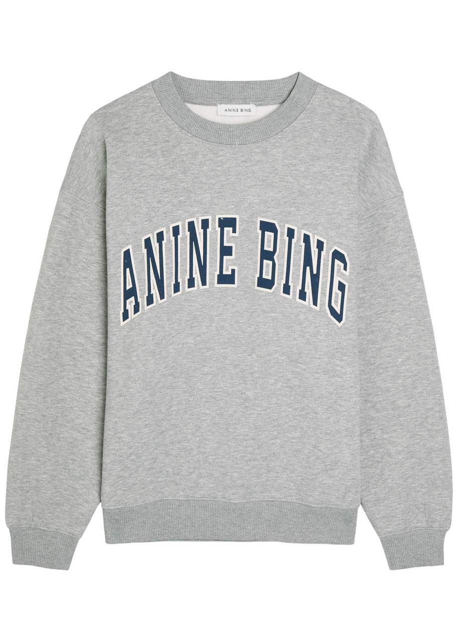 Anine Bing Spencer Logo Cotton-blend Sweatshirt - 1