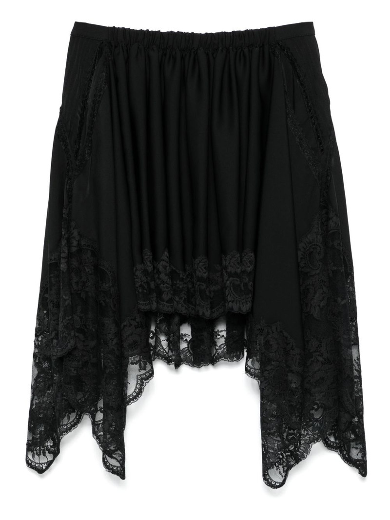 asymmetric mini skirt - 1