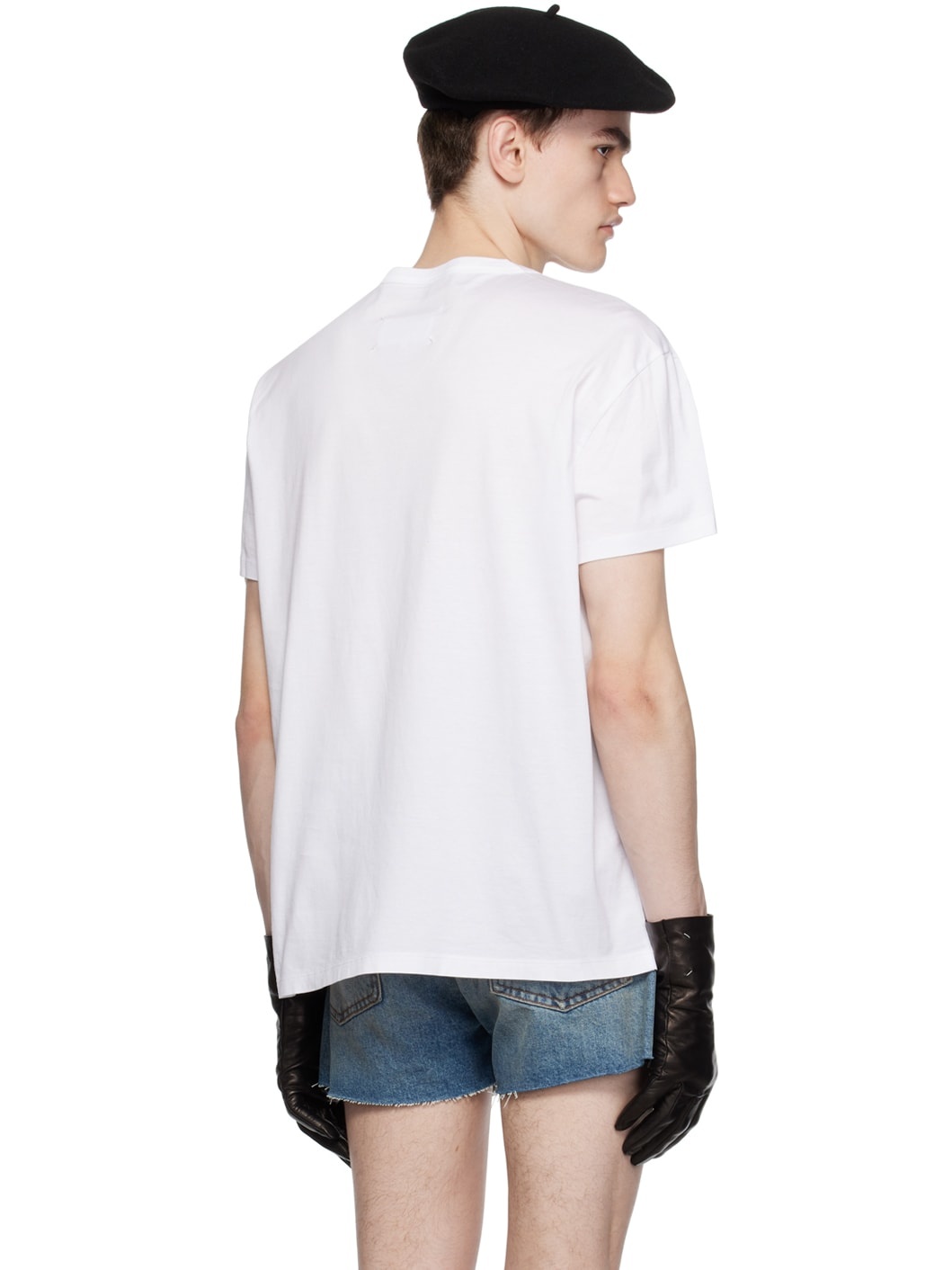 White Embroidered T-Shirt - 3