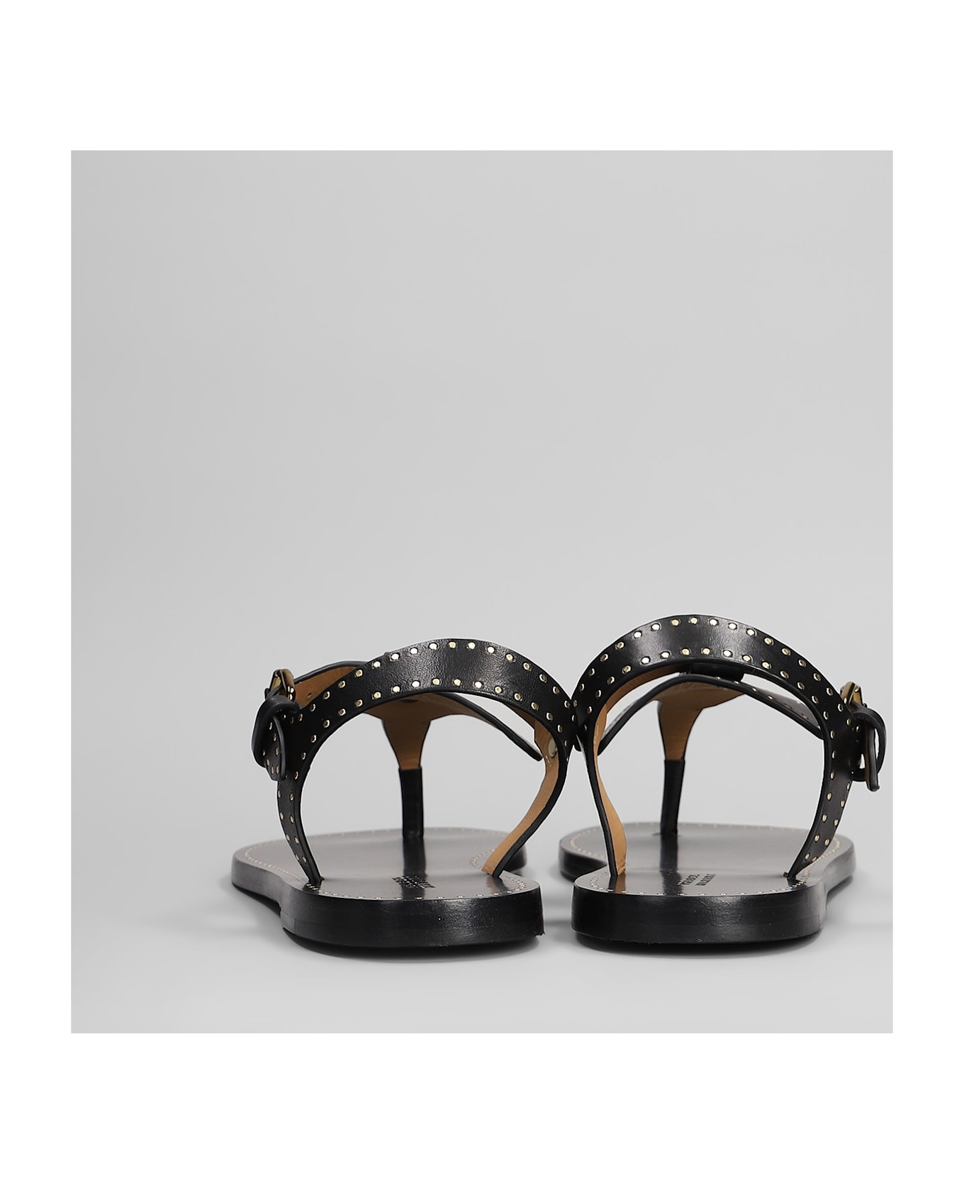 Joony Sandals In Black Leather - 4