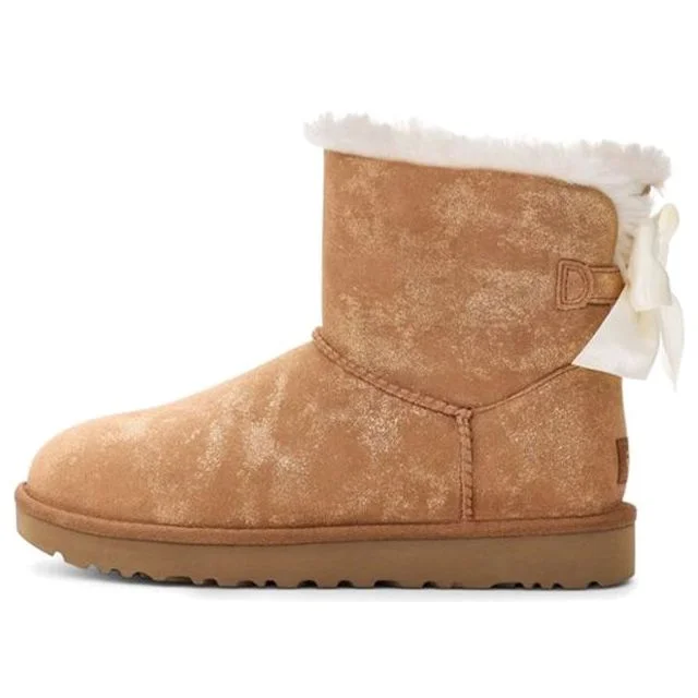 (WMNS) UGG Mini Bailey Bow Glimmer Chestnut 1125795-CHE - 1