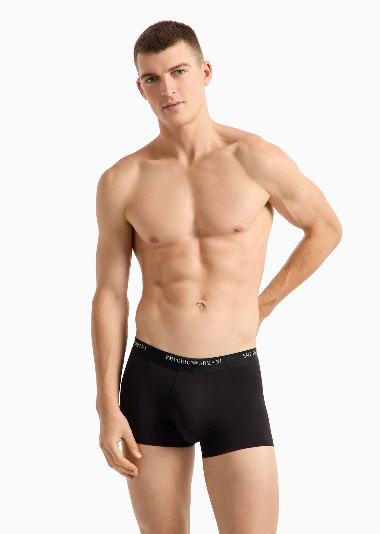 Soft modal boxer briefs with logo waist - 2