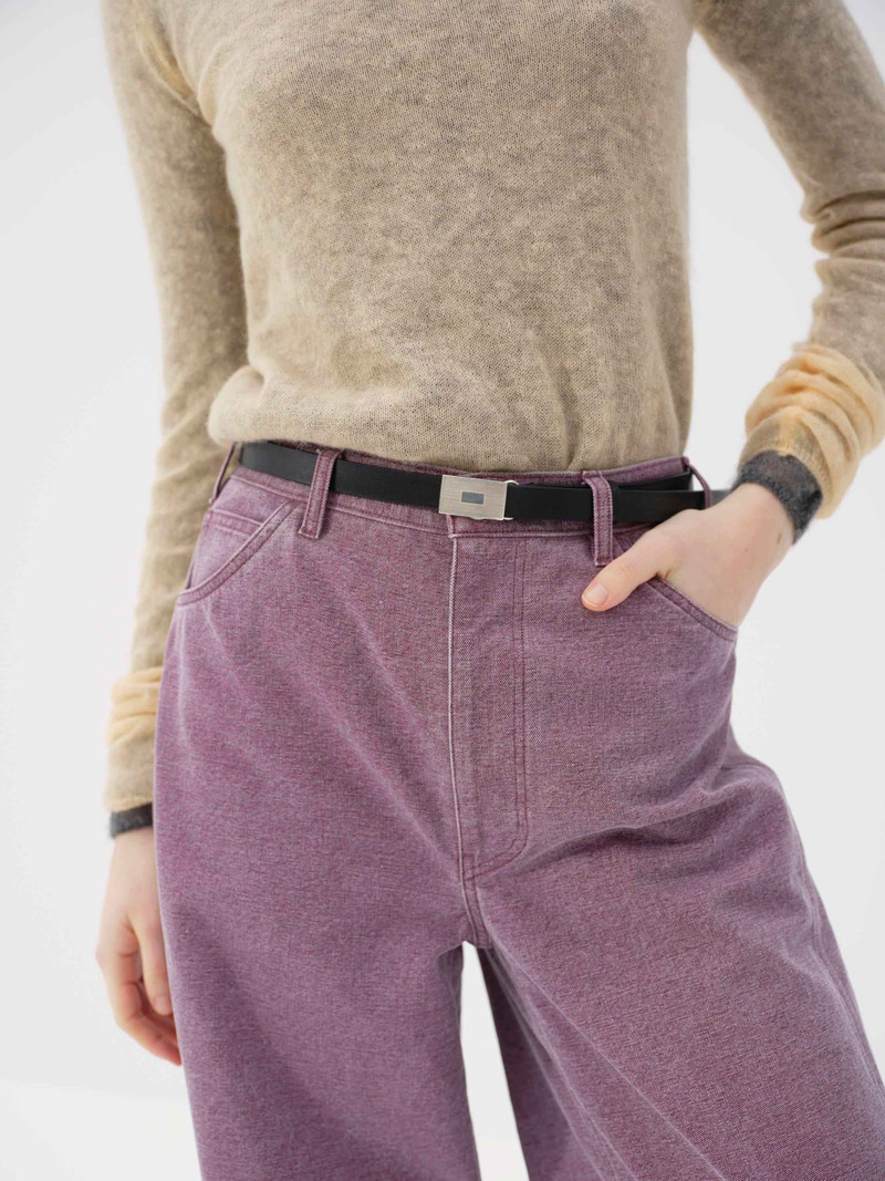 AURALEE SLIDE BUCKLE BELT outlook