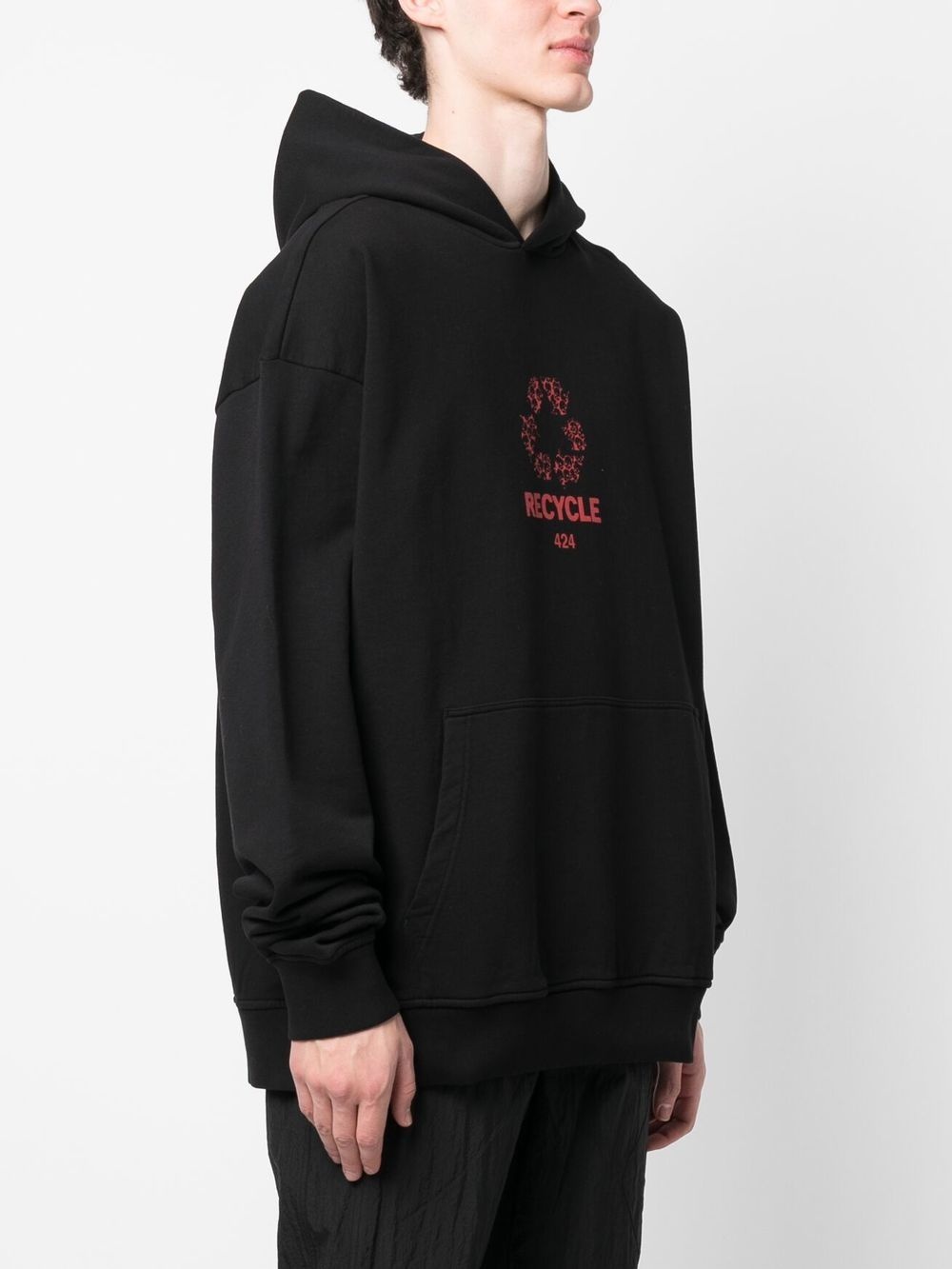 logo-print 'Recycle' hoodie - 3