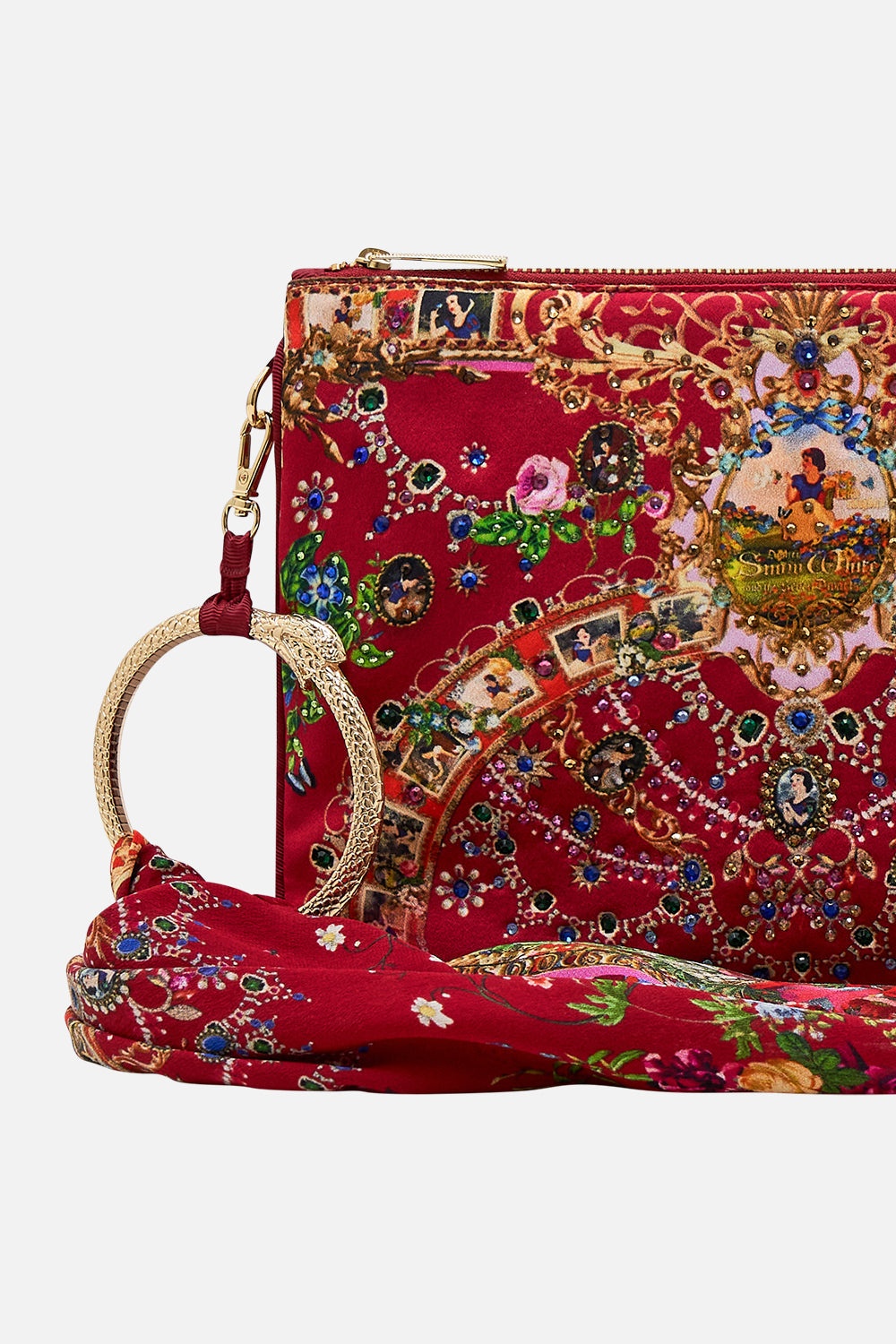 RING SCARF CLUTCH JUST ONE BITE SNOW WHITE - 2