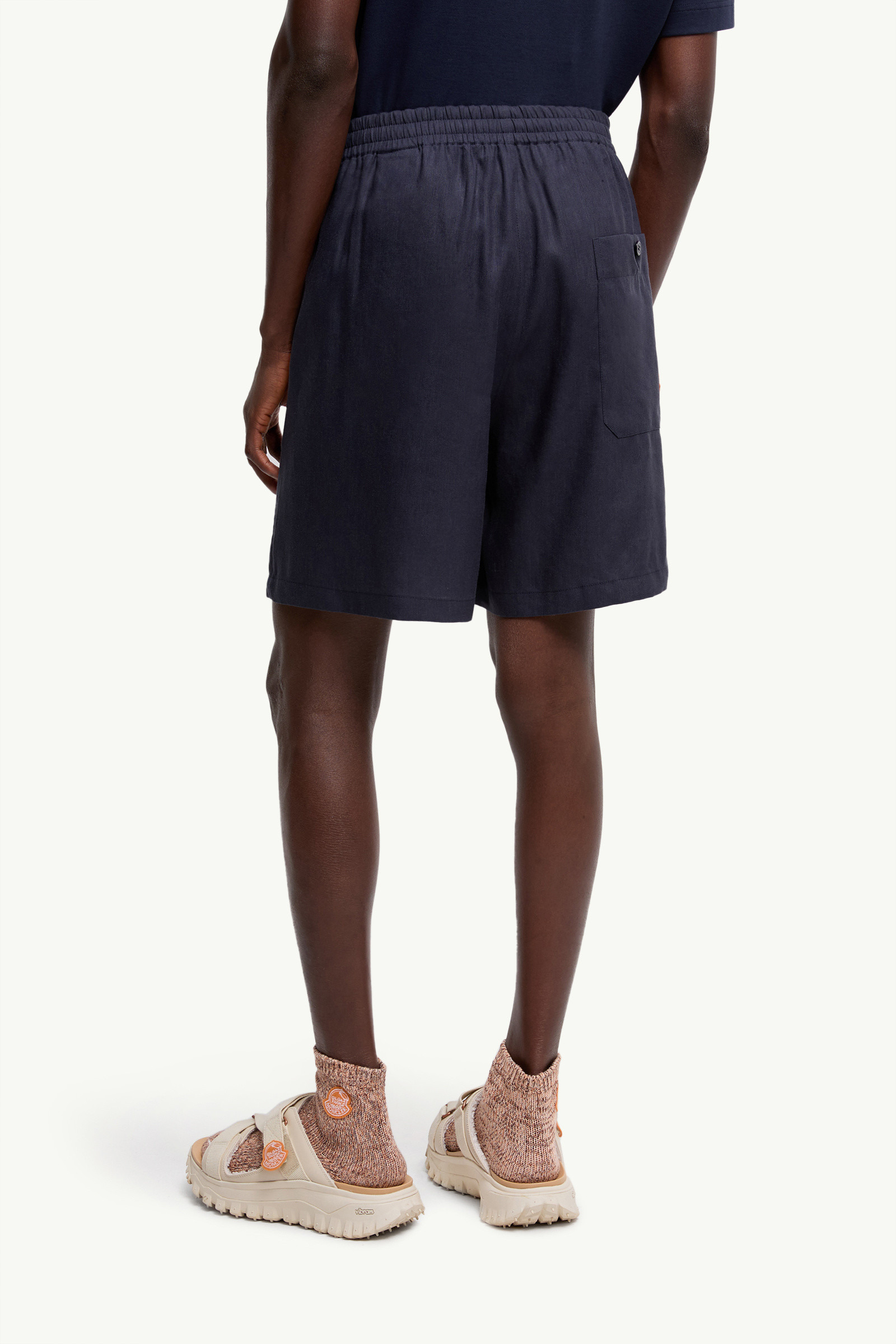 Moncler x Gilga Farm by Donald Glover Linen Blend Shorts - 5