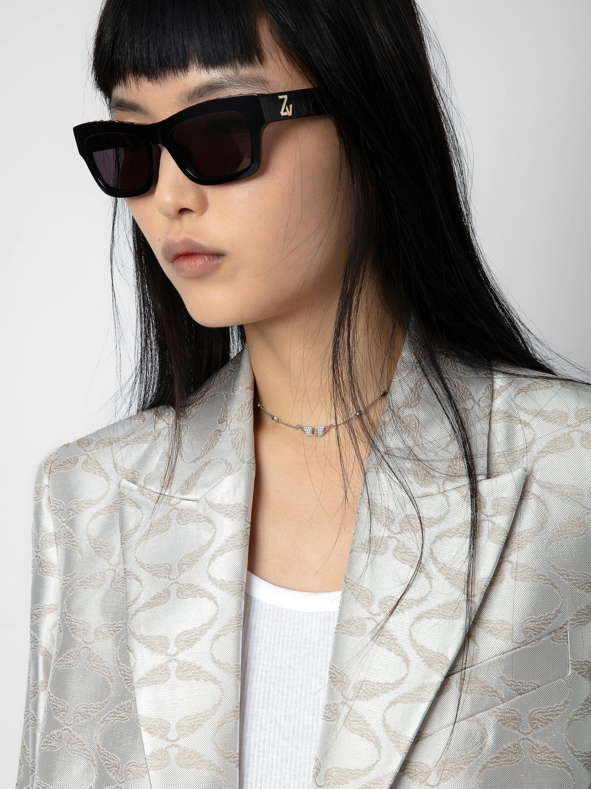 Vicka Wings Jacquard Blazer - 4