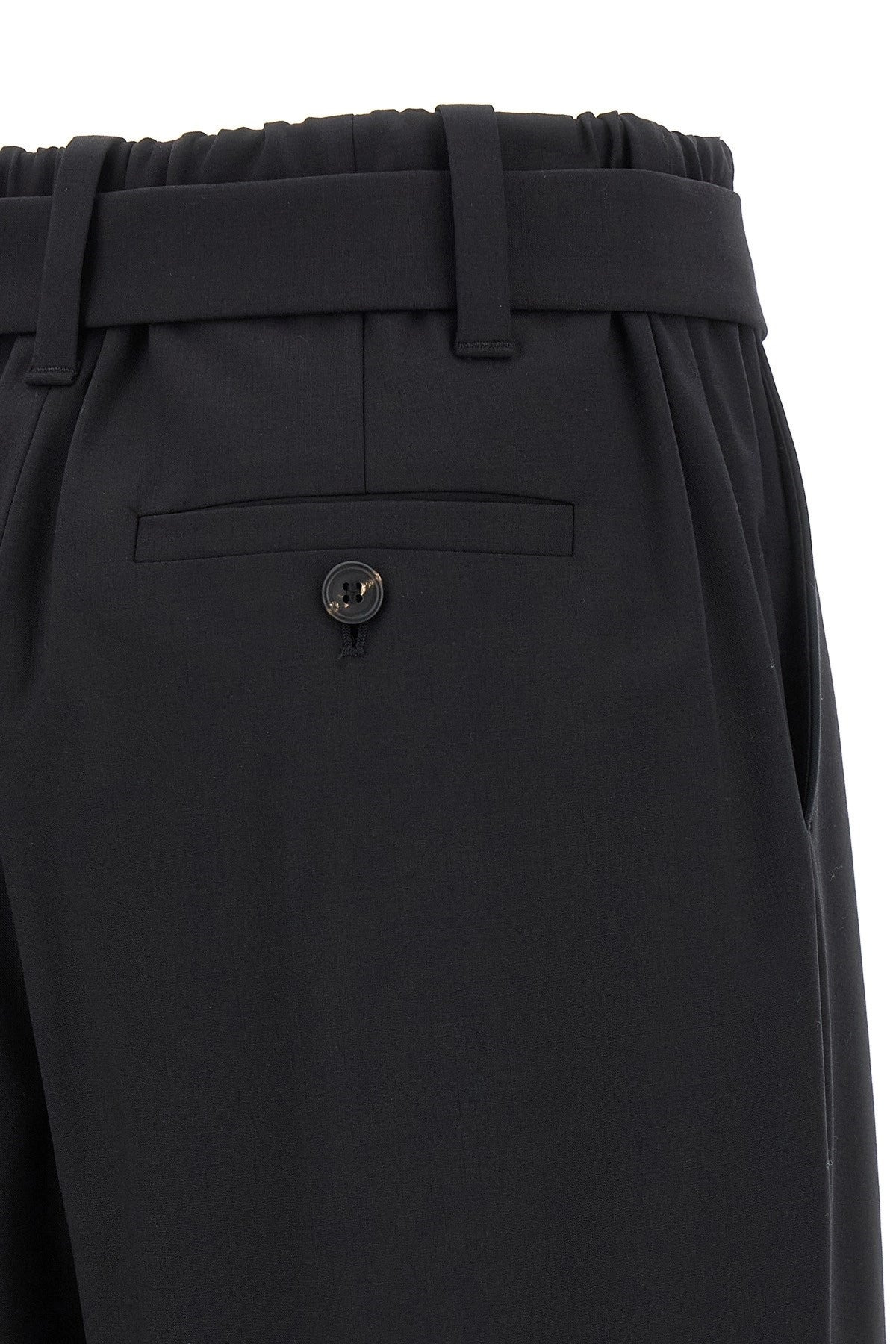 Brunello Cucinelli Women Belt Wool Pants - 4