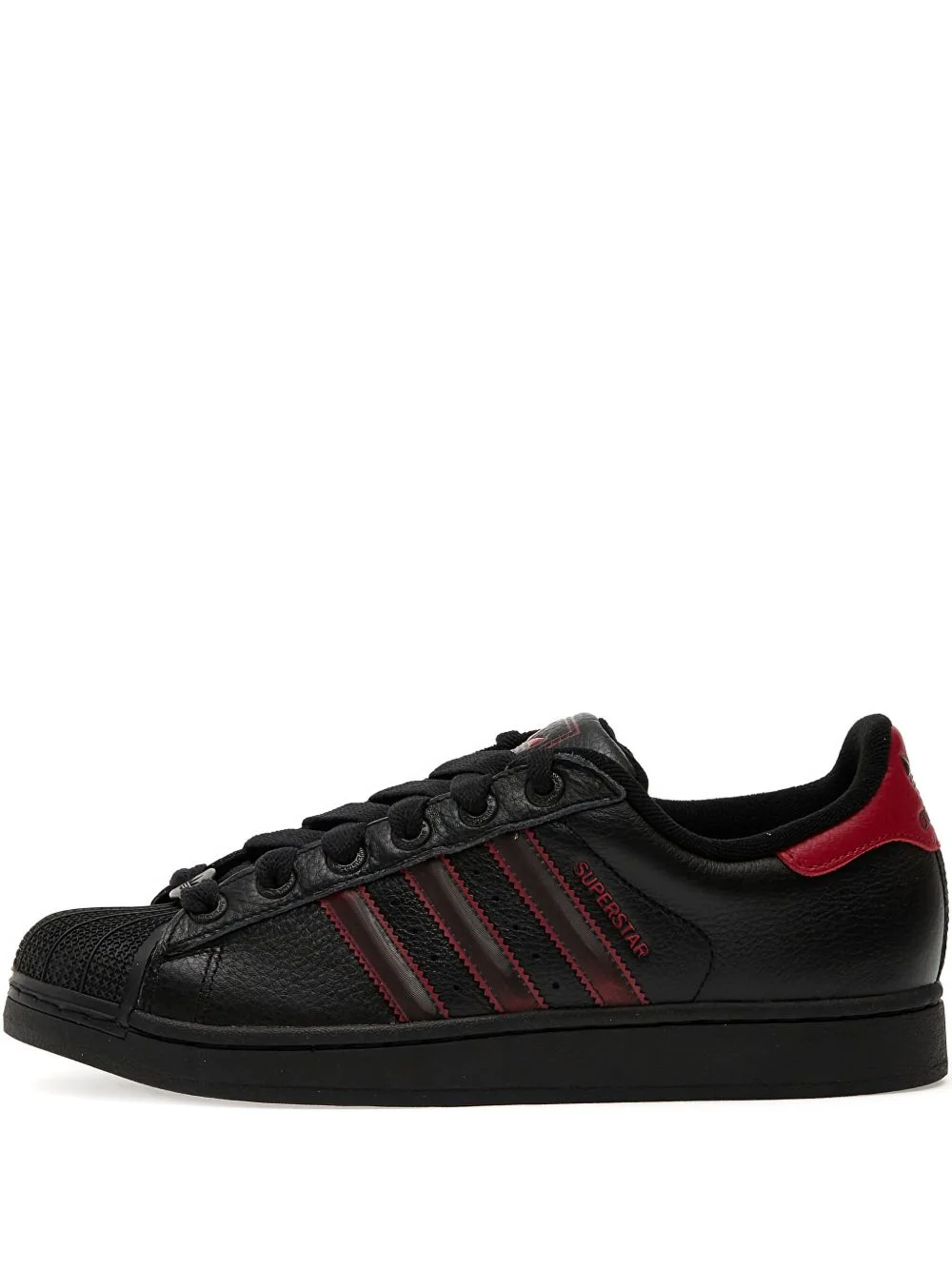 shell-toe striped trainers - 1