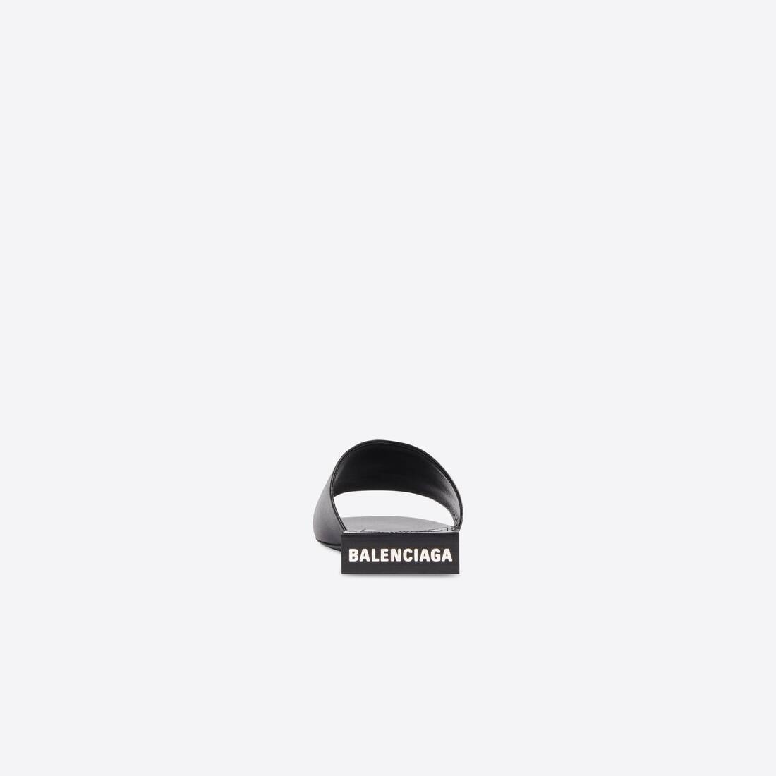 Women's Box Mule in Black/white - 2