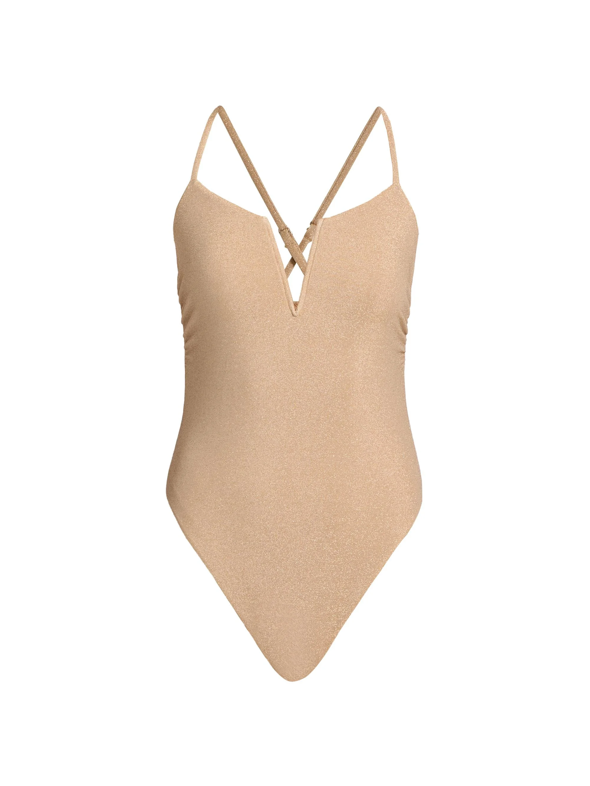 Women's Bexley Metallic One-Piece Swimsuit - Gold - 1