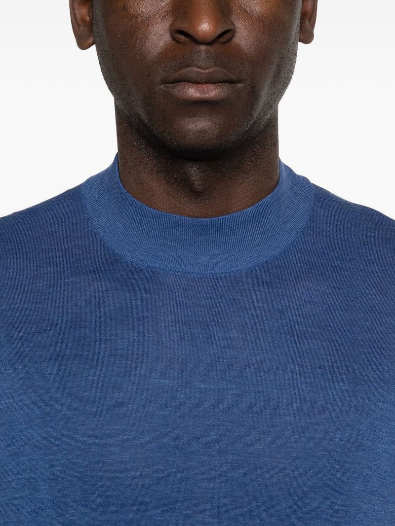 short-sleeve crew-neck sweater 5