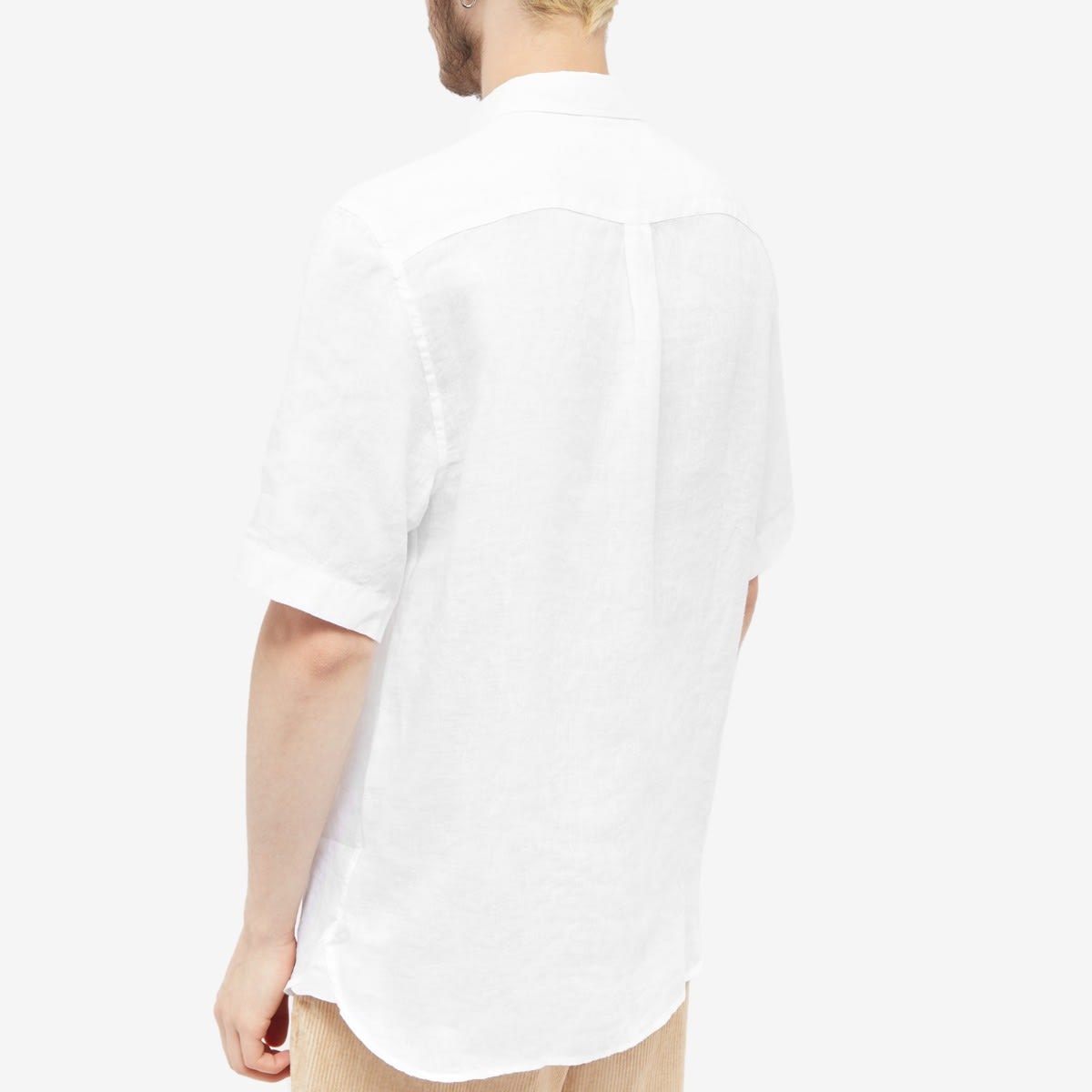 Sunspel Linen Short Sleeve Shirt - 3