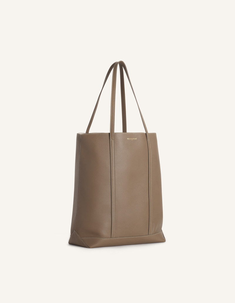 MAISON KITSUNE PARIS LEATHER TOTE 3