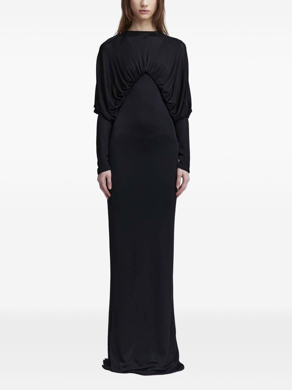 ruched-detailing dress - 2