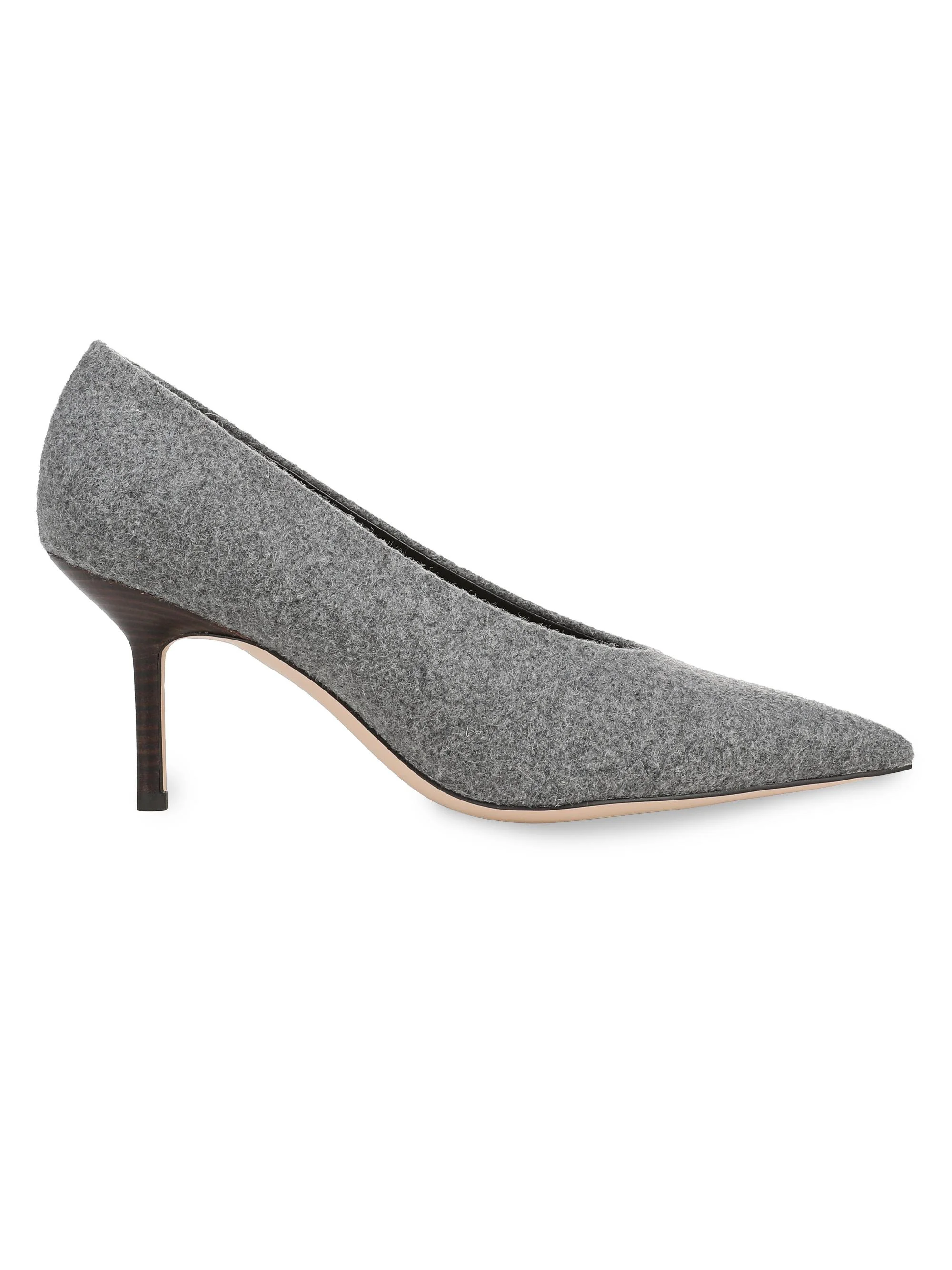 Women's Zoe Point-Toe Wool Pumps - Grey - 1