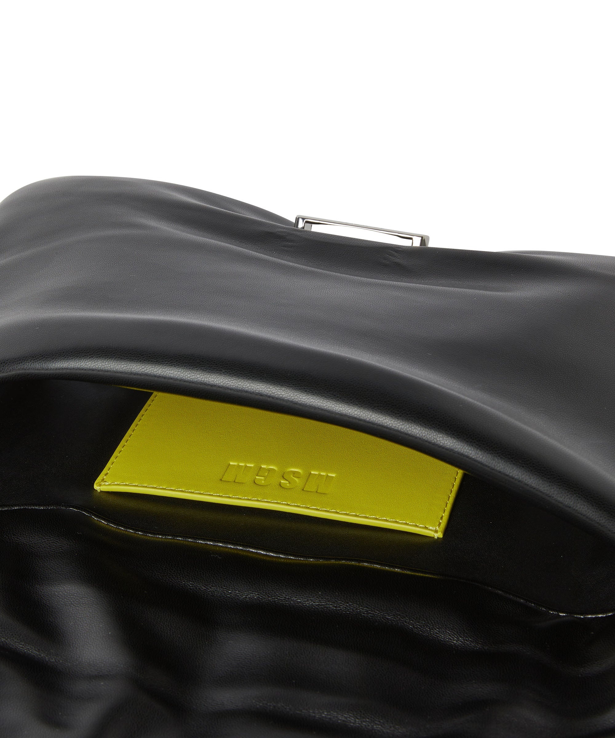 Puffer clutch bag with snap - 4