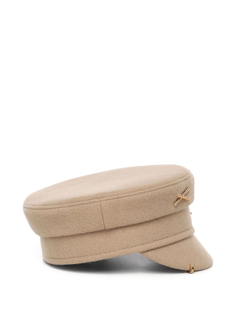 gold-embellished wool hat - 3