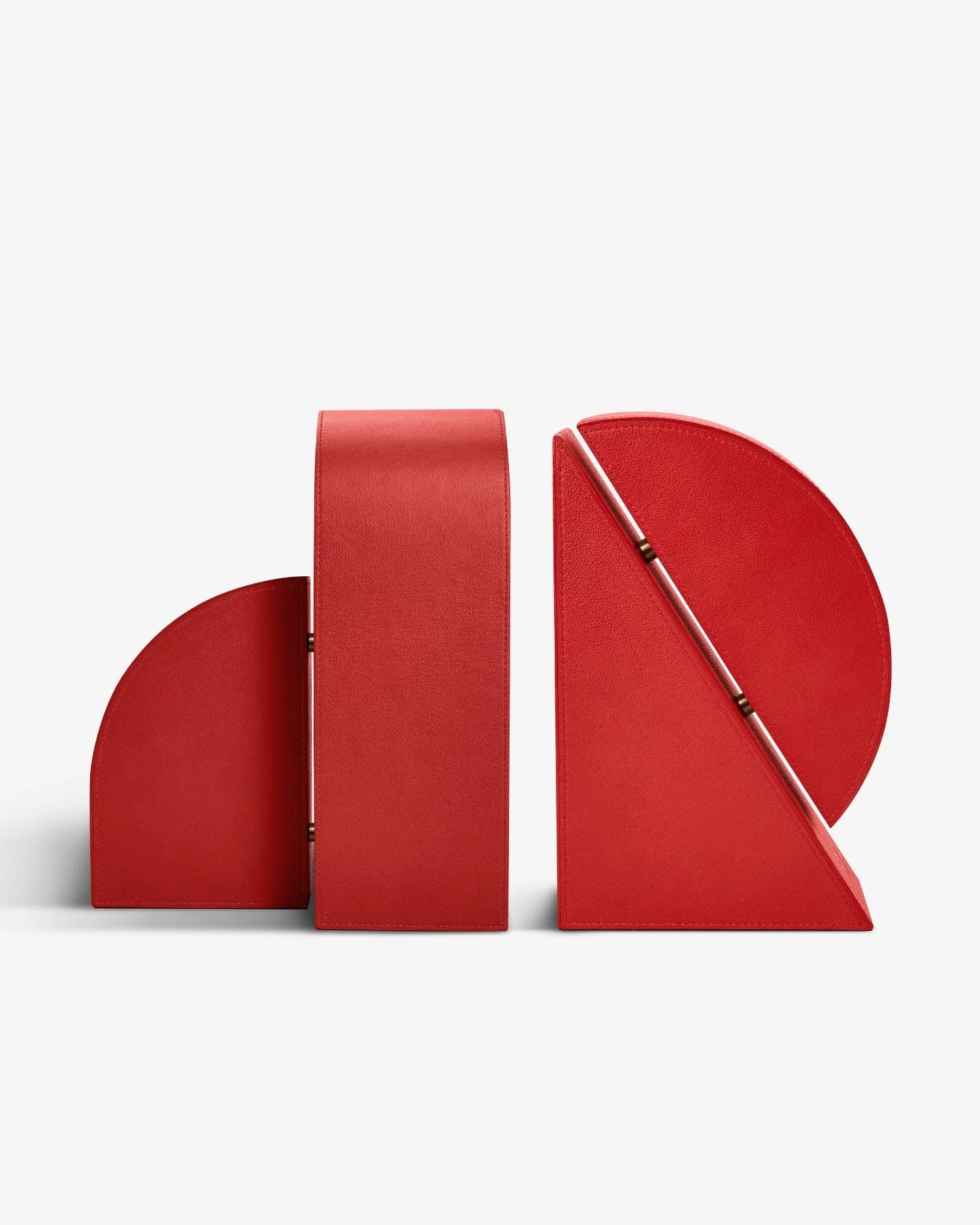 Cubist Bookends Set - Red - 1