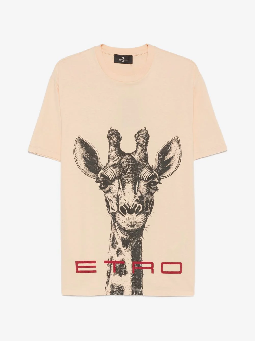 giraffe-print logo-print T-shirt - 1