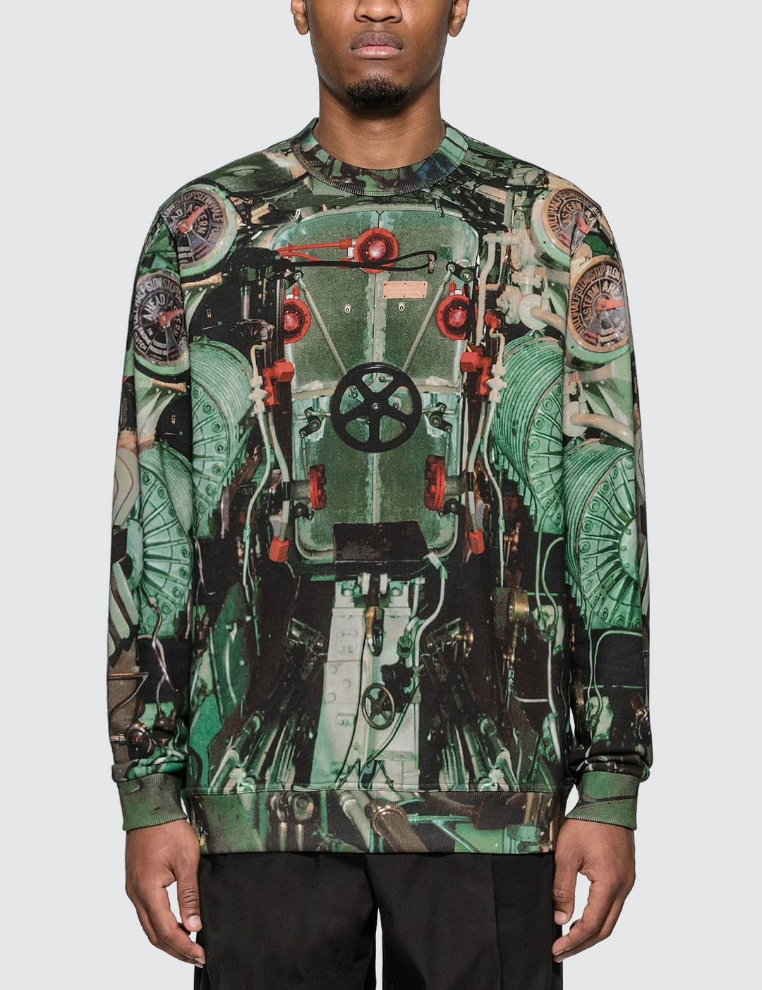 Submarine Print Cotton Sweatshirt - 1