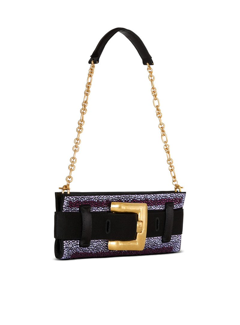 Anthem crystal satin clutch 6