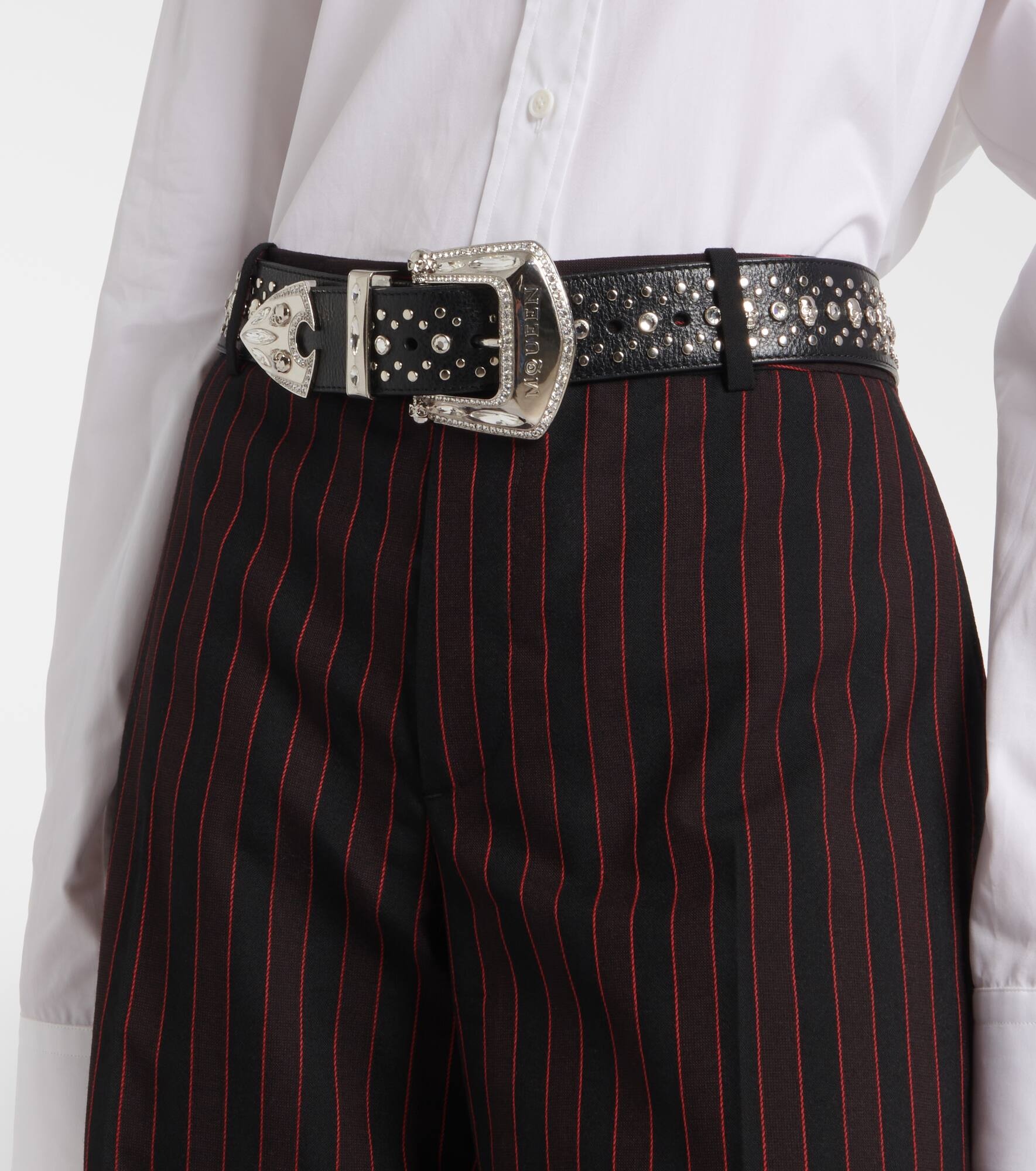 Studded leather belt - 2