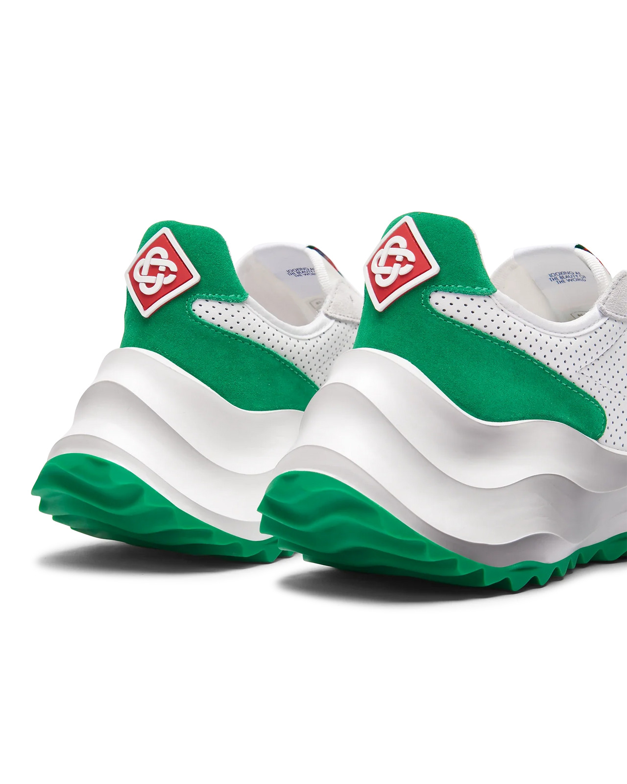Womens Atlantis White & Tennis Green Sneaker - 9
