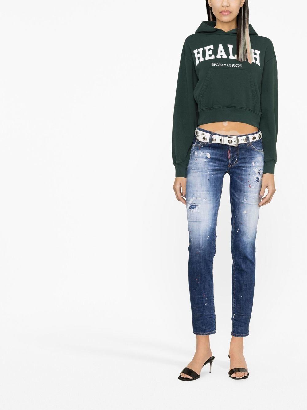 distressed skinny jeans - 2