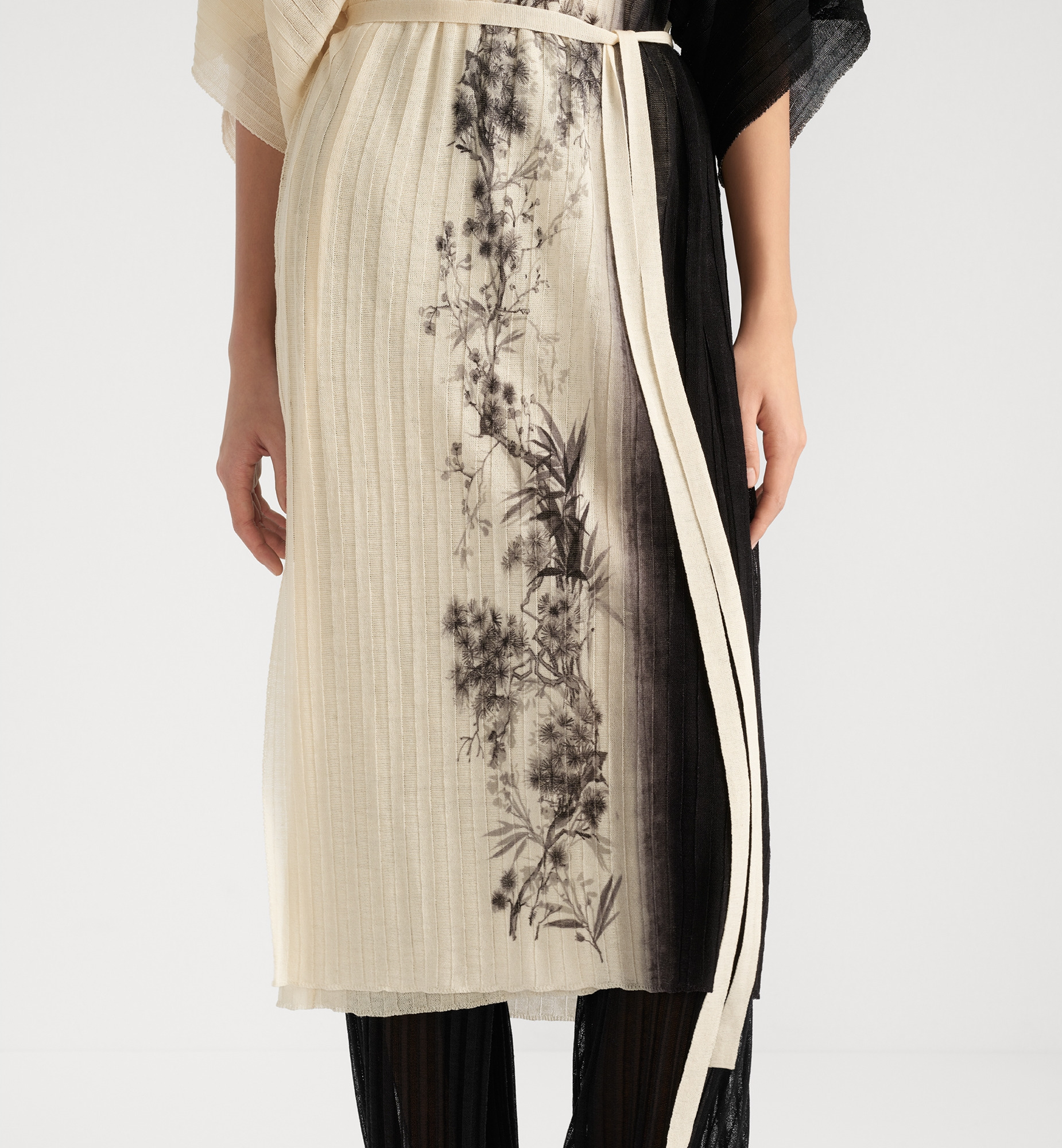 Mid-Length Belted Wrap Dress - 3