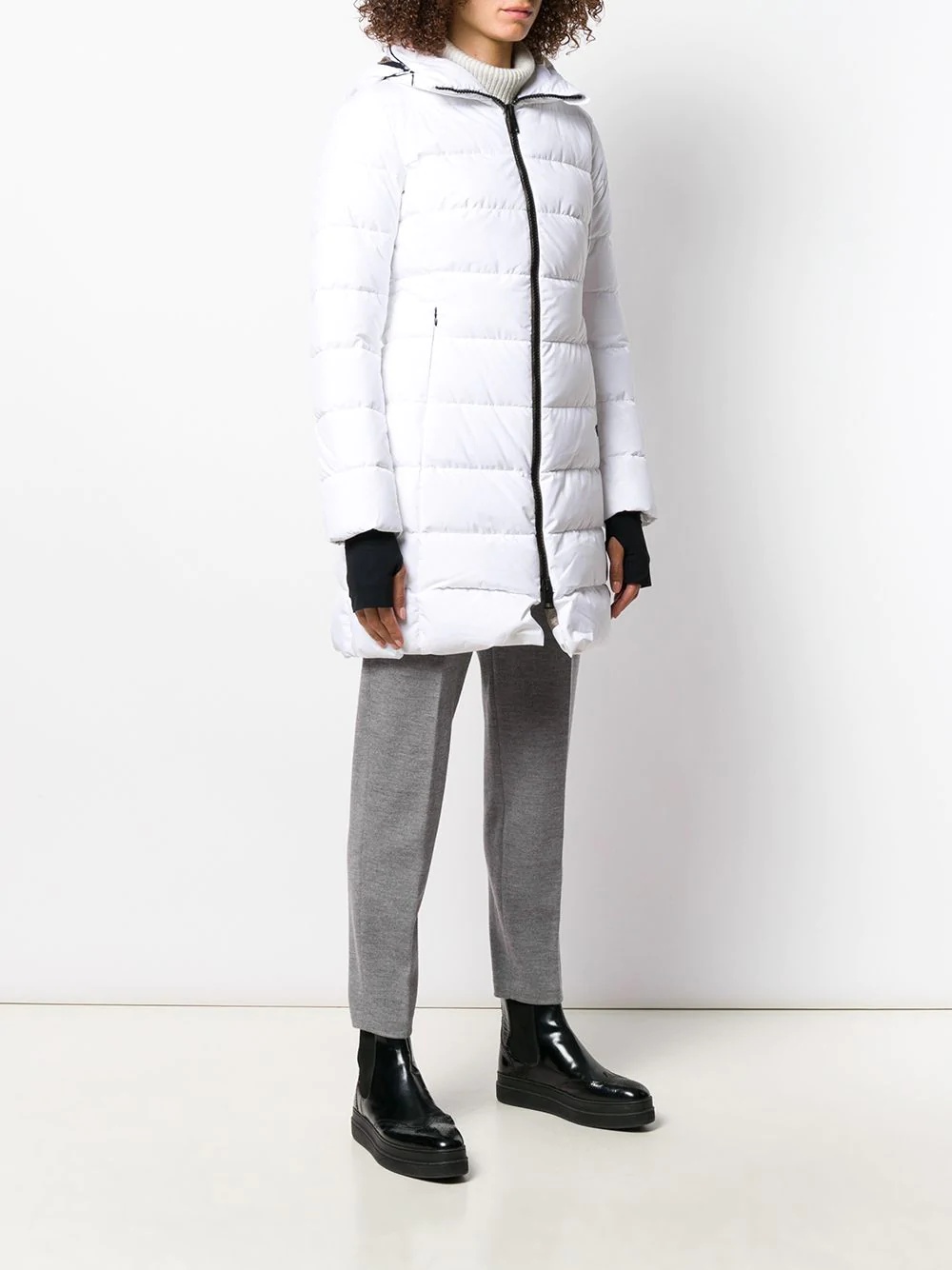 mid-length puffer jacket - 3