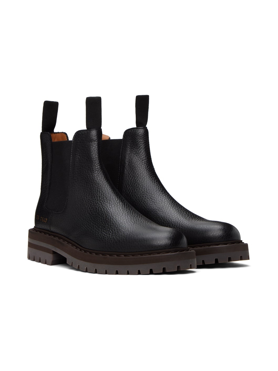 Black Leather Chelsea Boots - 4
