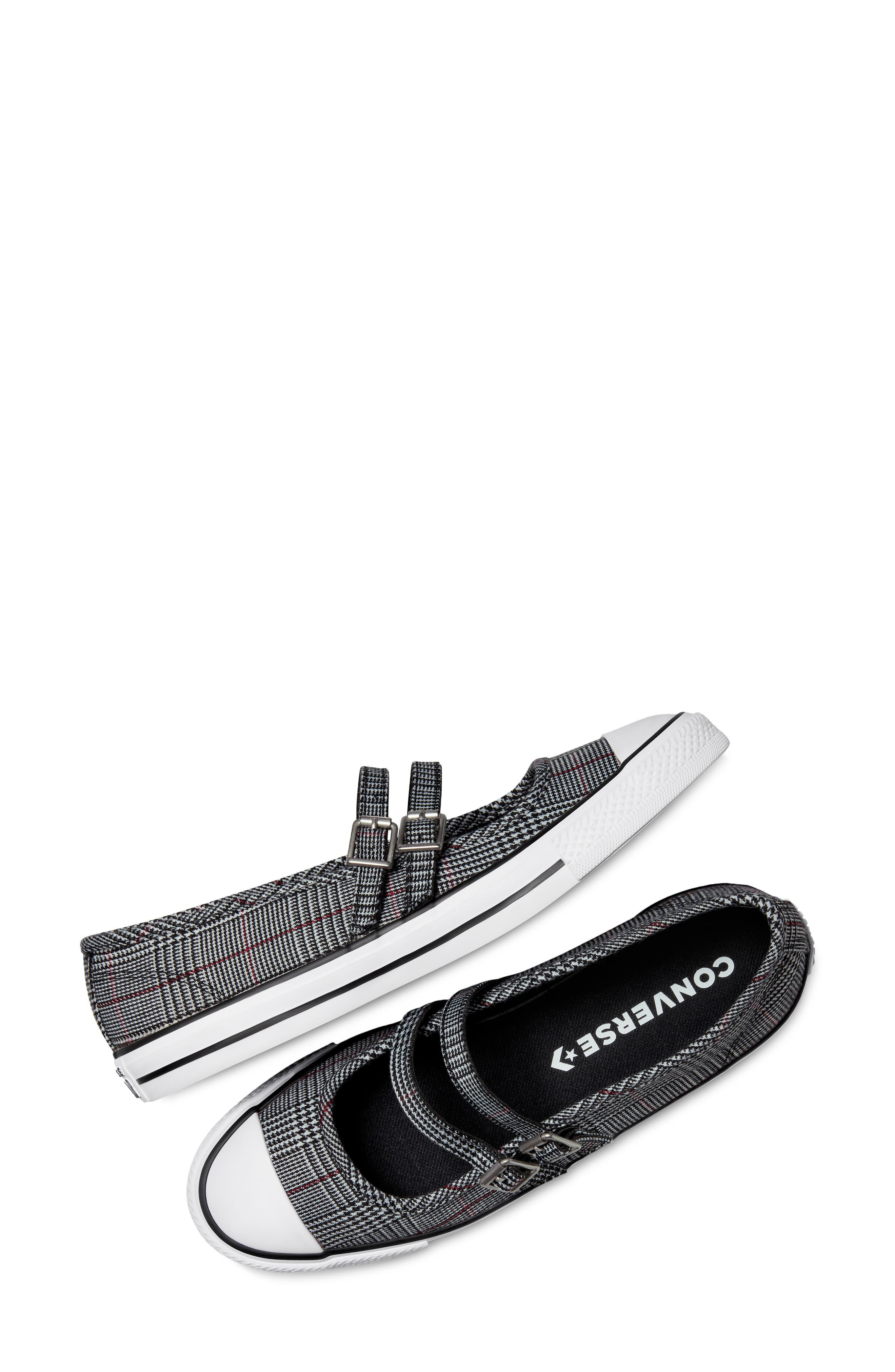 Converse Chuck Taylor® All Star® Dainty Mary Jane Sneaker in Black/White/Sporty Berry at Nordstrom - 6