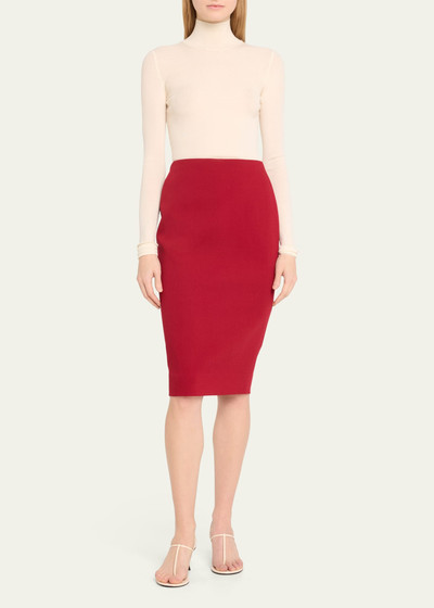 Victoria Beckham Matte Crepe Pencil Skirt outlook