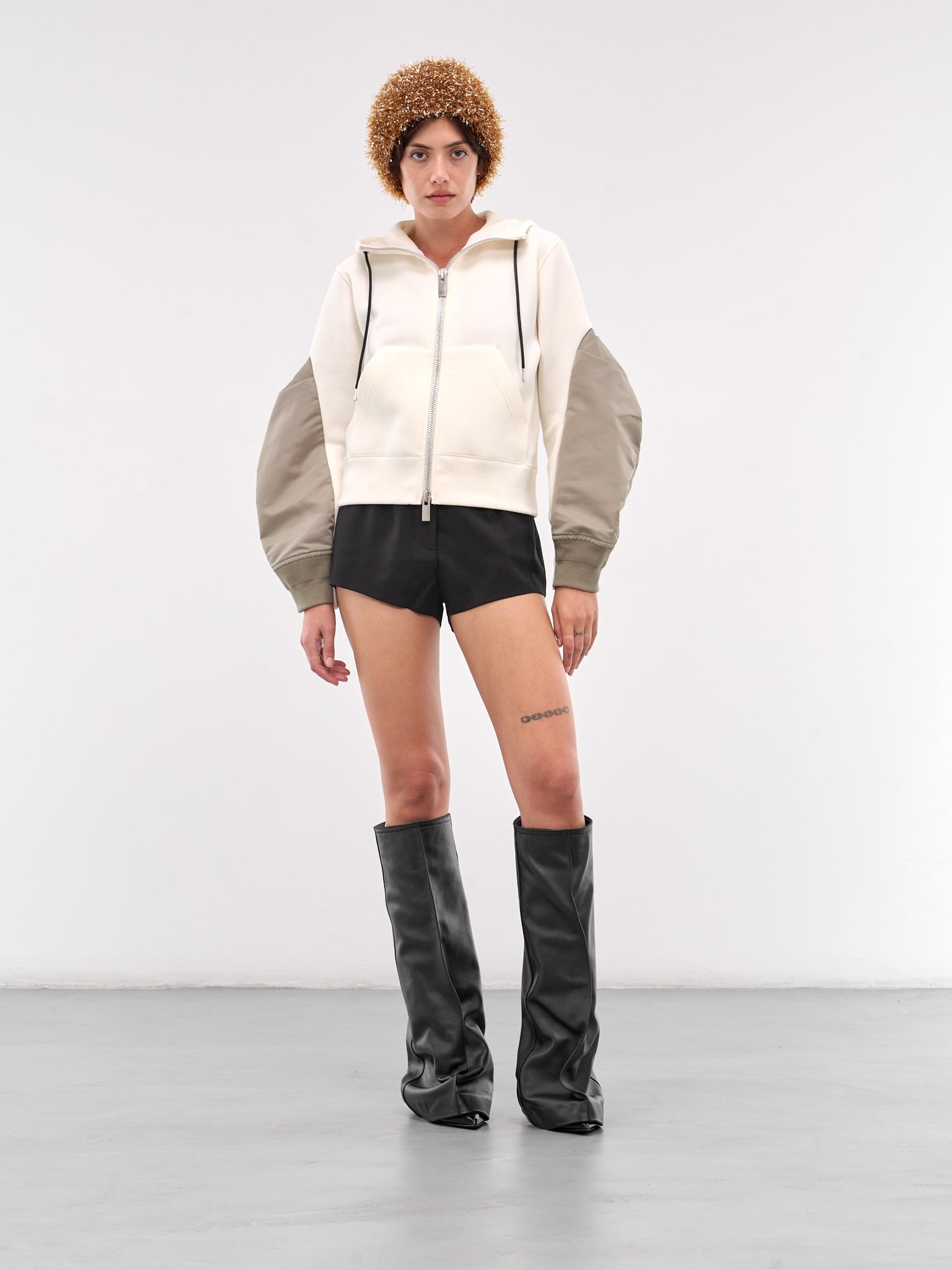 【sacai】 leather pants boots　37 sacai Leather Pants Boots | hlorenzo | REVERSIBLE