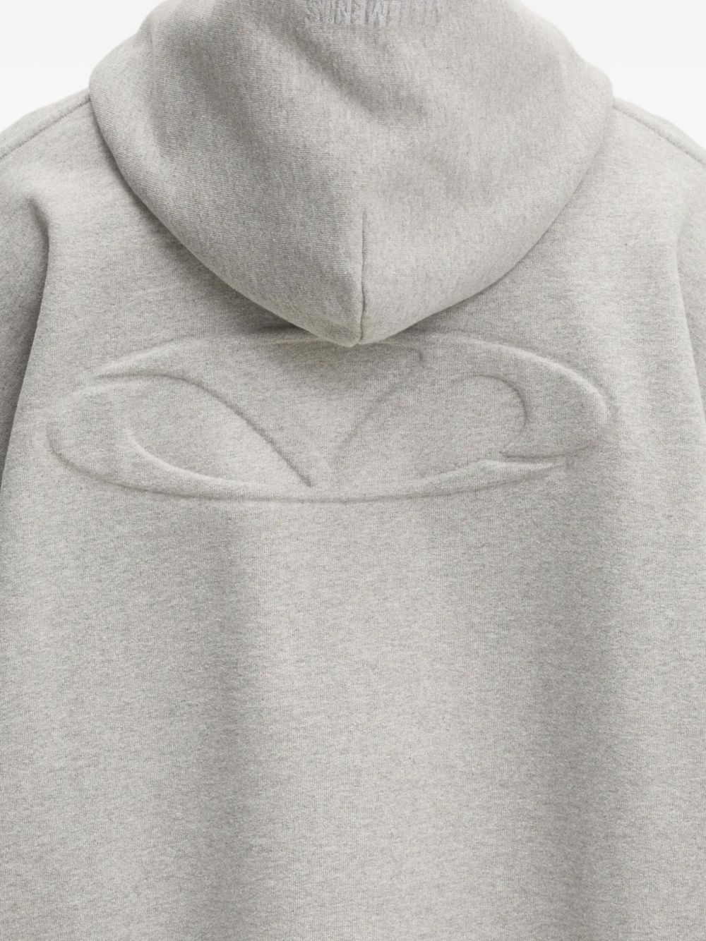 logo-embossed hoodie - 5