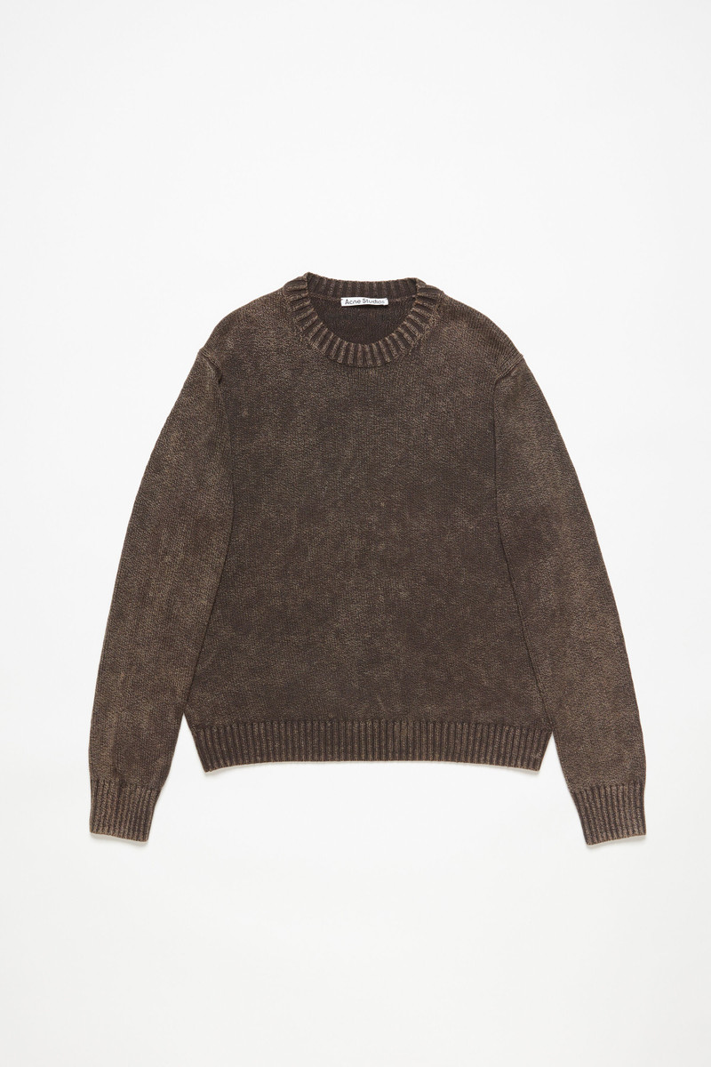 Acid wash jumper - Coffee brown 6