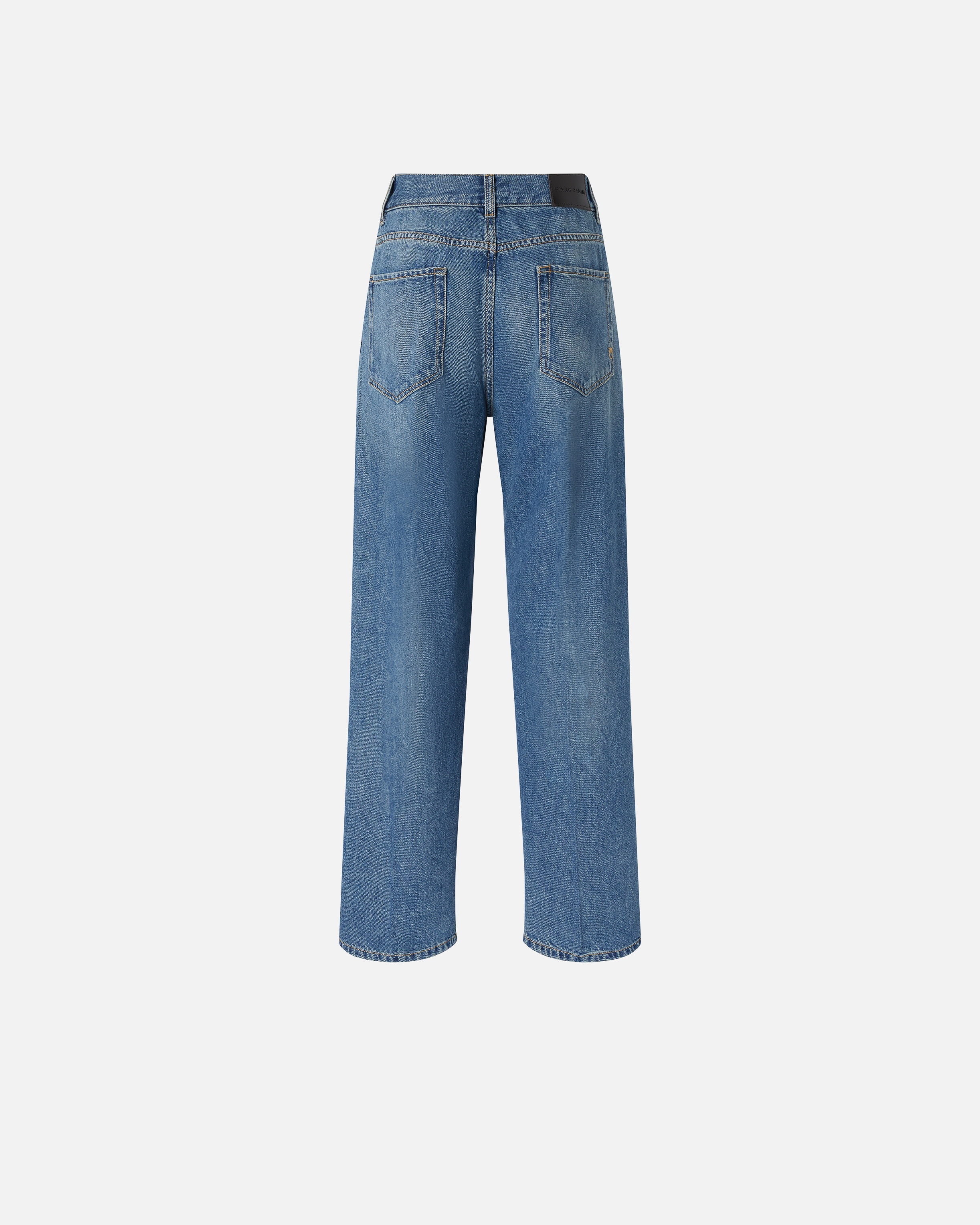 BAGGY JEANS WITH FRONT PLEAT - 2