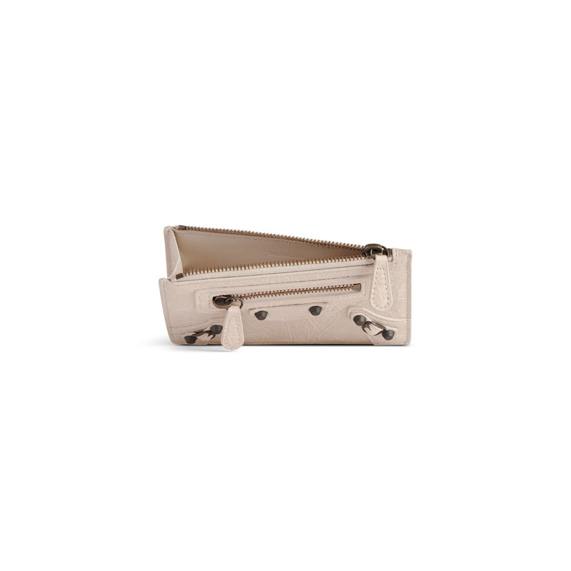 BALENCIAGA Women's Le City Long Coin And Card Holder in Almond outlook