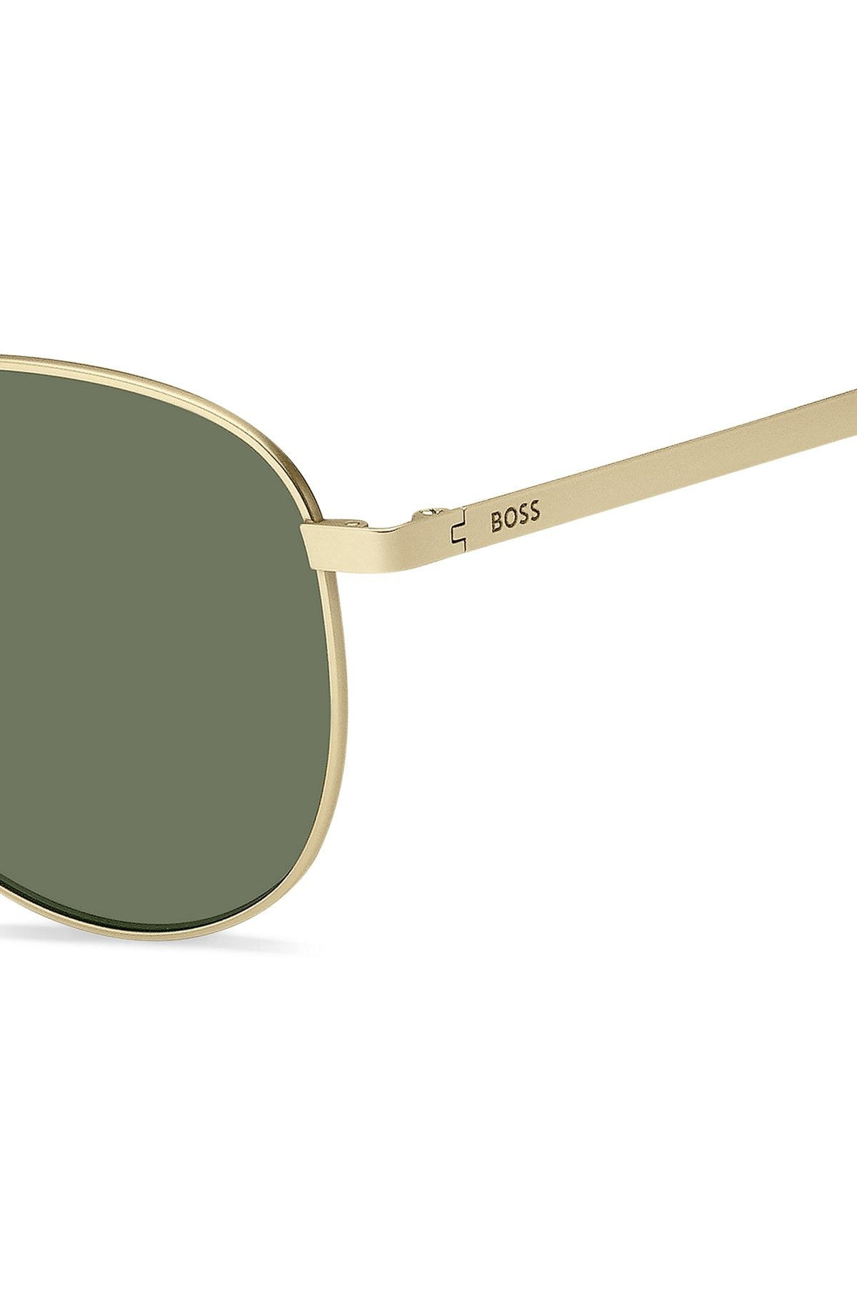 GOLD-TONE SUNGLASSES WITH TITANIUM TEMPLES - 2
