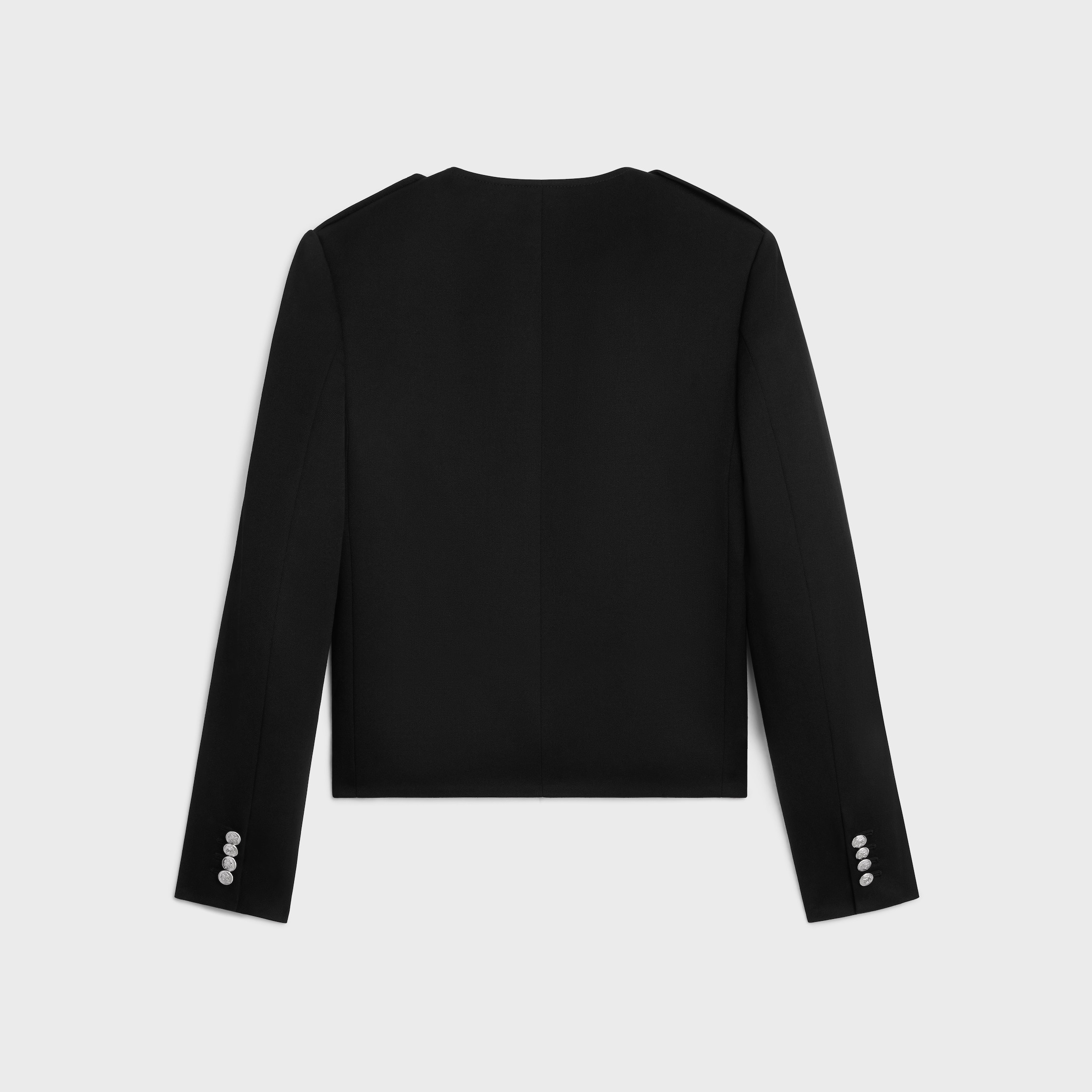 military jacket in diagonal wool - 2
